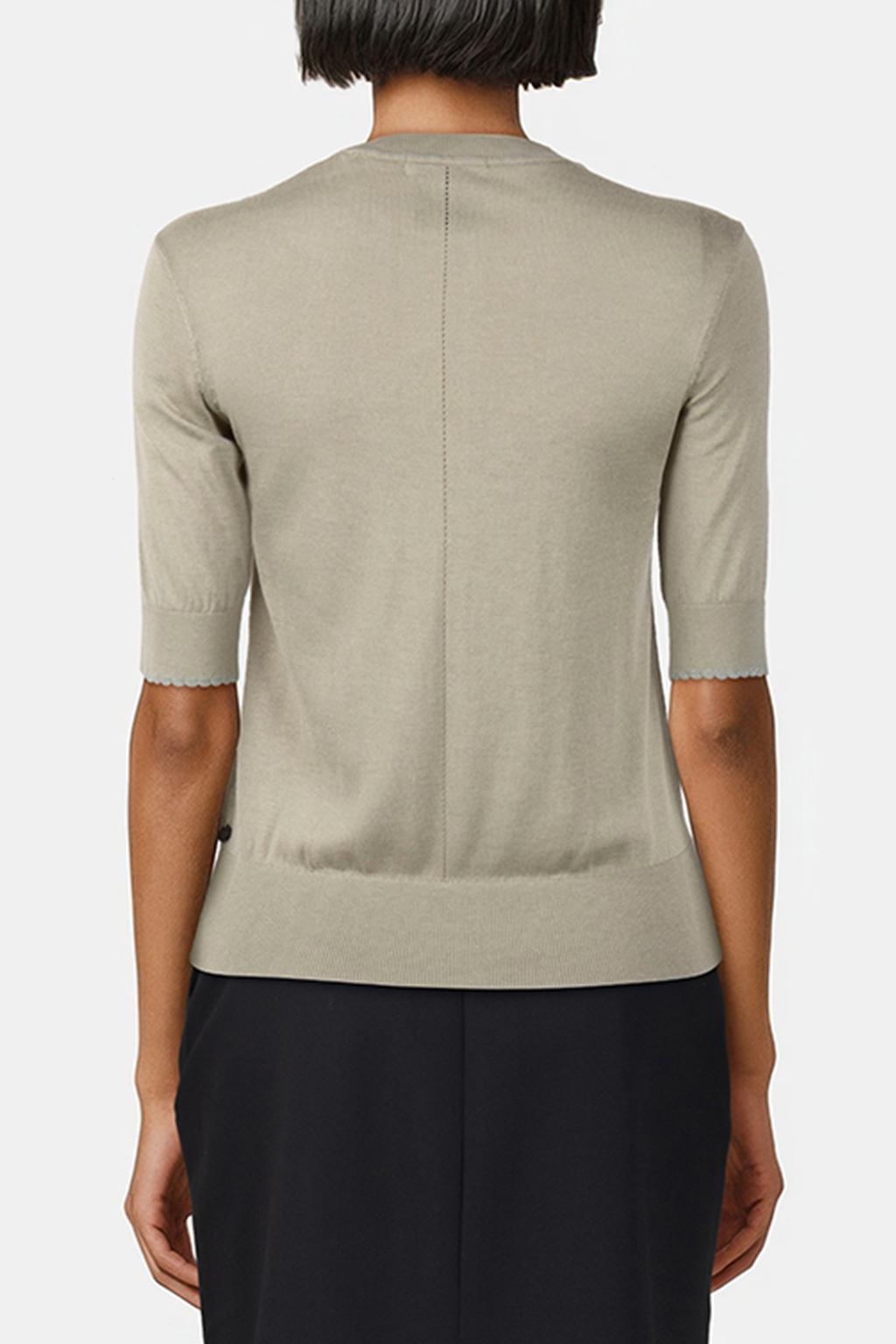 CREW NECK SHORT SLEEVED PULLOVER WASHED SAGE 2