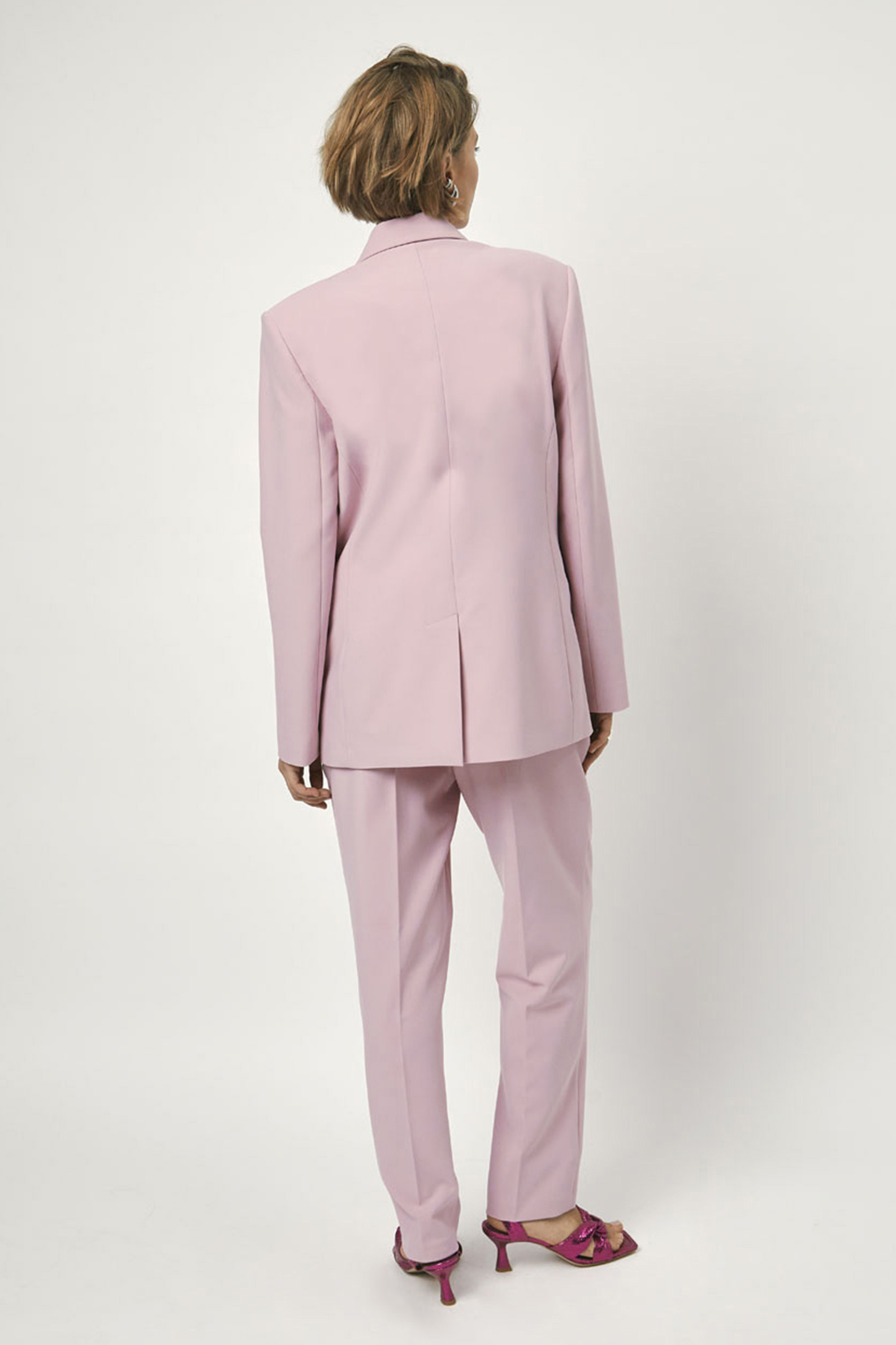 HESTON STRAIGHT CROP PANTS PINK CEMENT 2