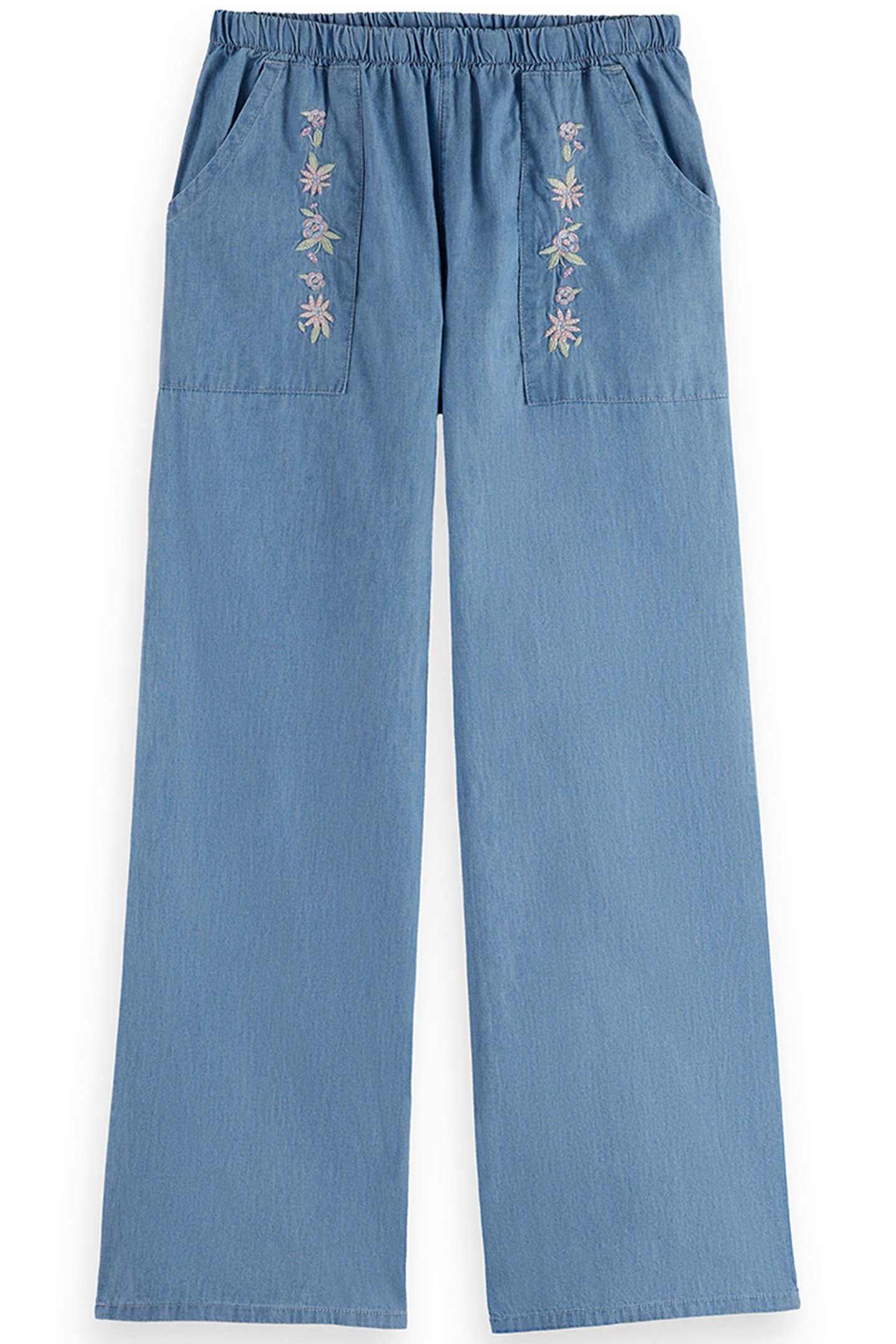 S&S BIG GIRLS 2PC FASHION TOP & DENIM PANT SET PINK/BROWN 4