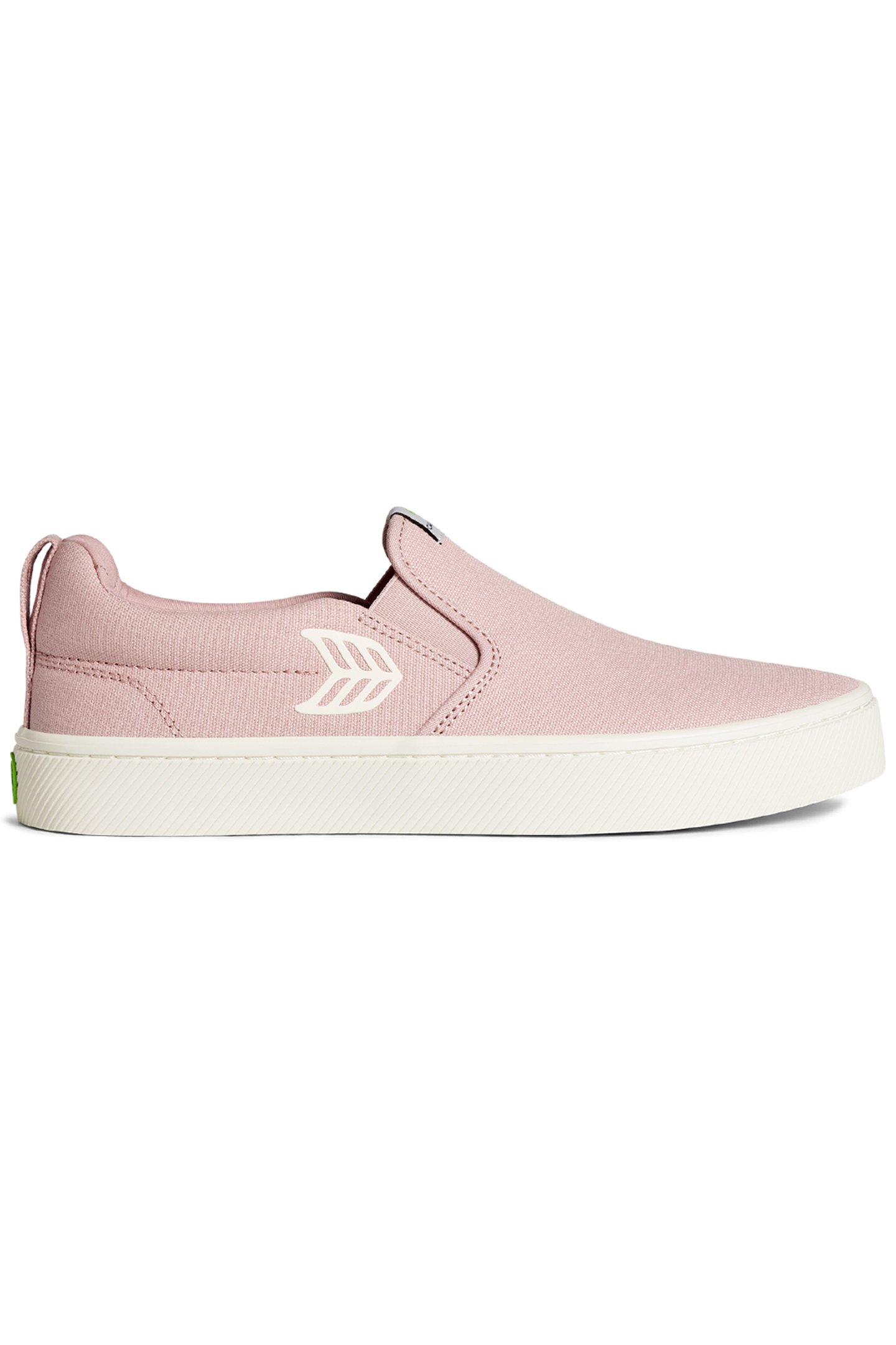 SLIP-ON ROSE CANVAS IVORY LOGO SNEAKER by CARIUMA