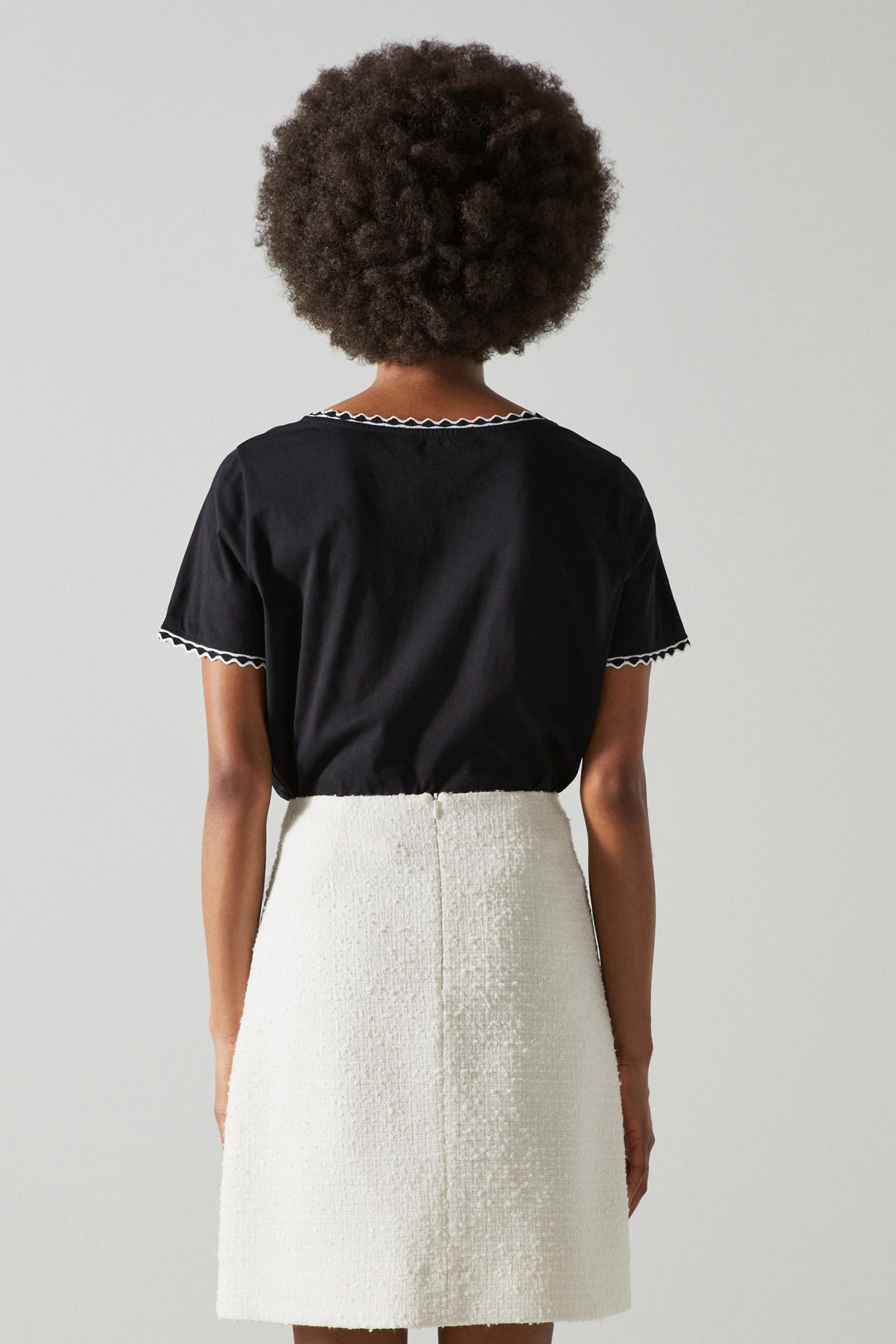 SK CHARLEE - BOUCLE TRIM CREAM 2