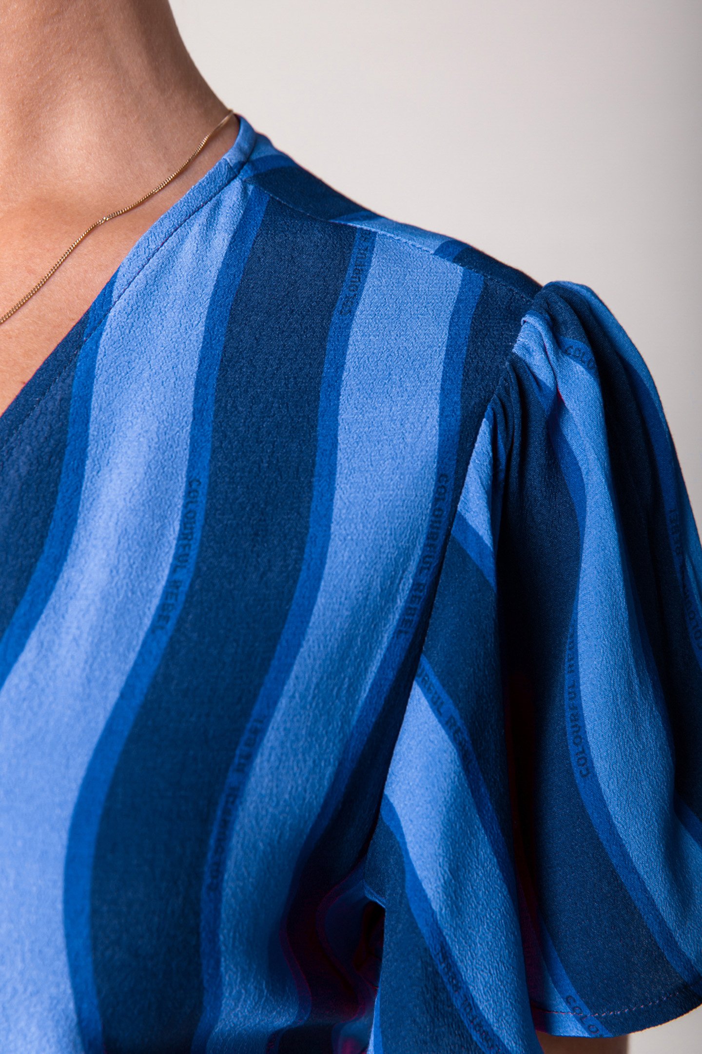 AVA STRIPES REAL WRAP MAXI DRESS SS BLUE 6