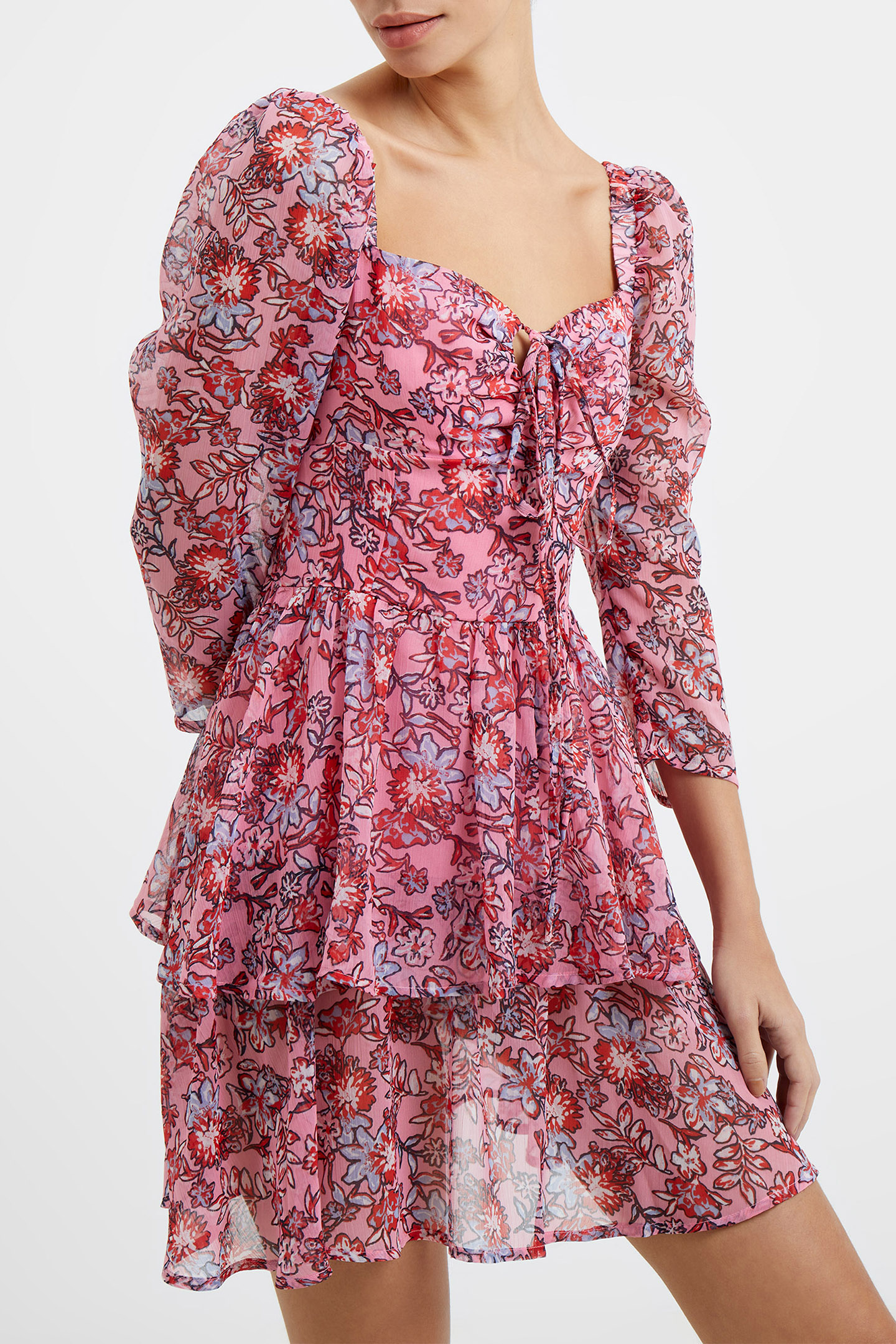 FOTINI RECY HALLIE 3/4 SLV DRS SEA PINK 5