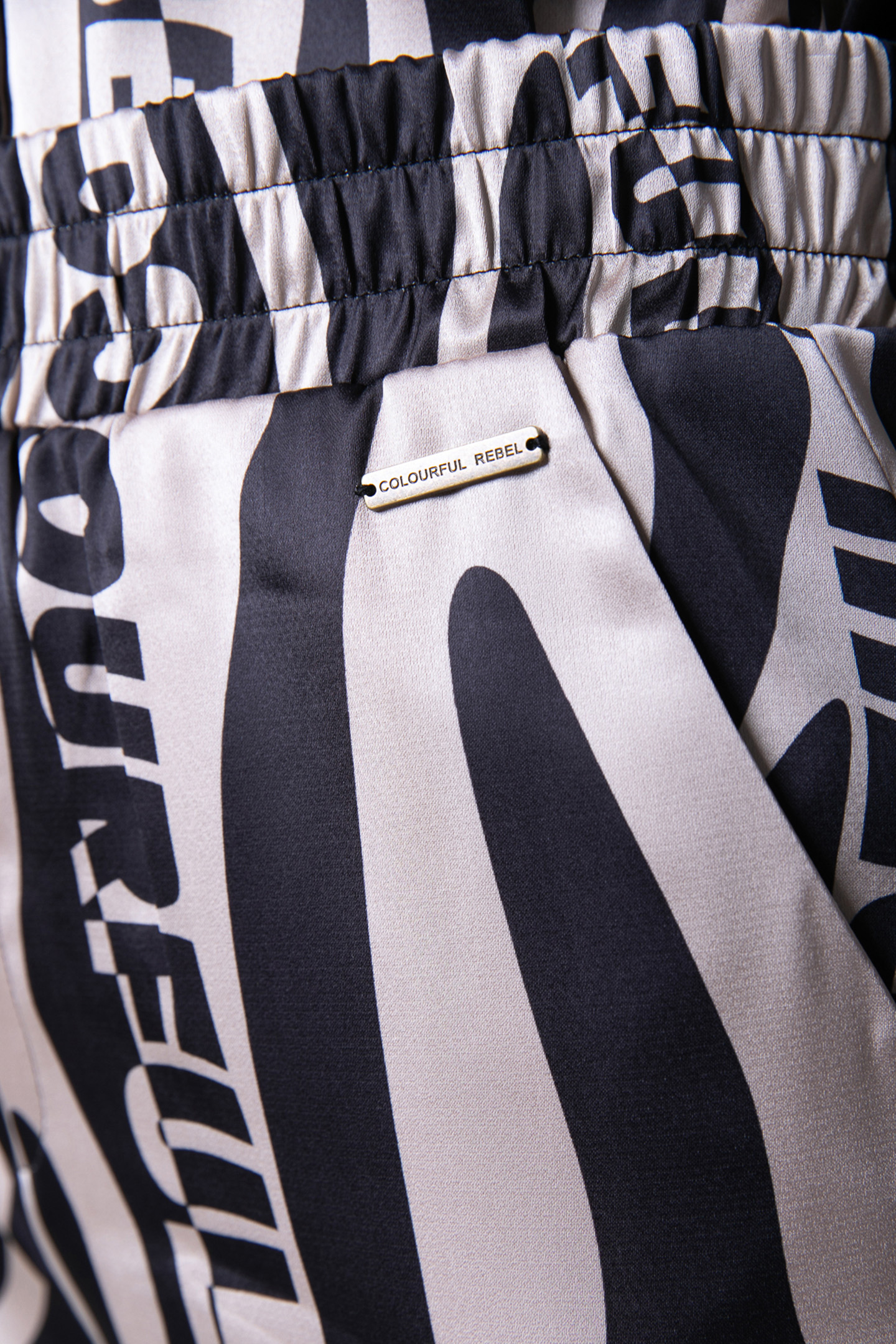 MELODY ZEBRA STRAIGHT PANTS SAND 5