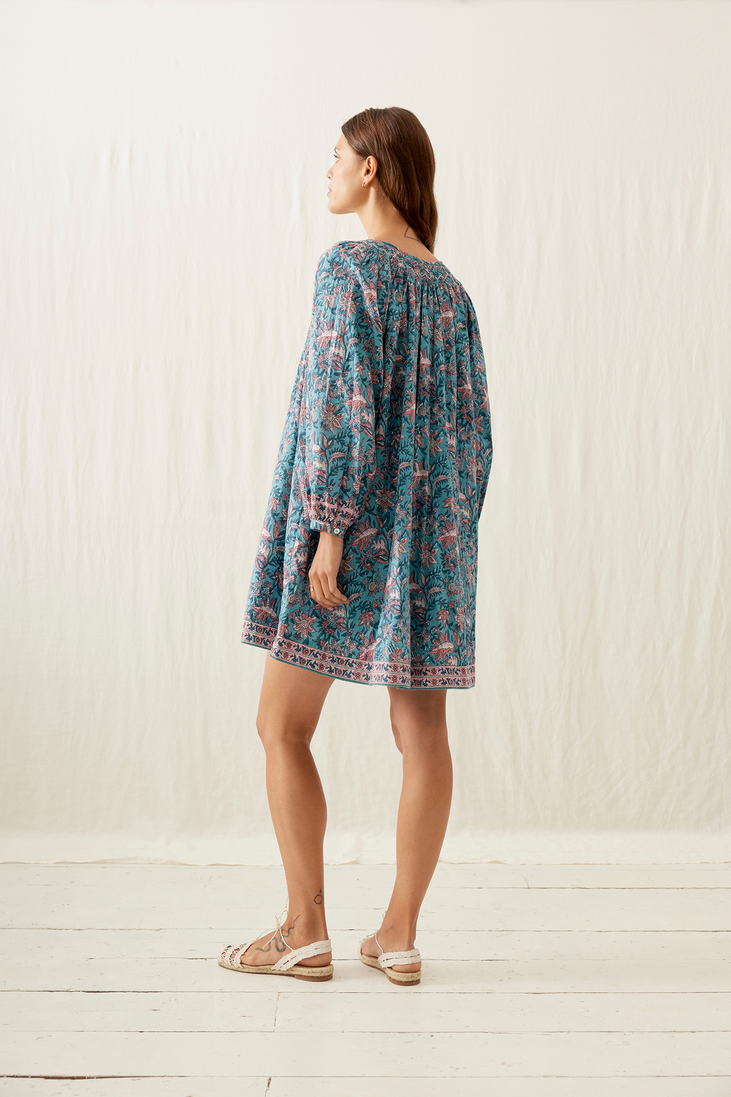 DRESS JANICE TEAL GARDEN OF EDEN 2