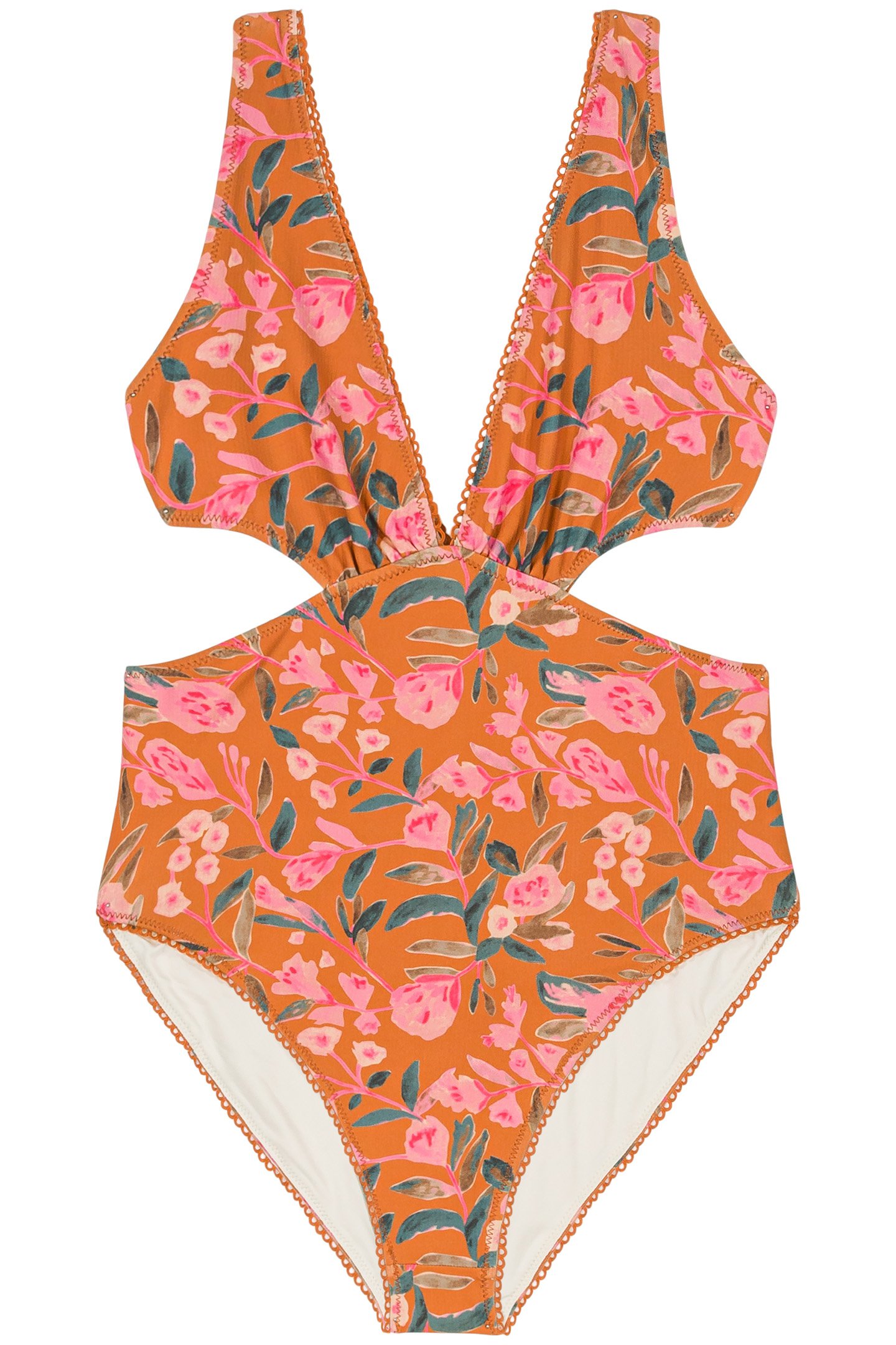 BATHING SUIT NAVAGIO CINNAMON POPPY BLOOM 3