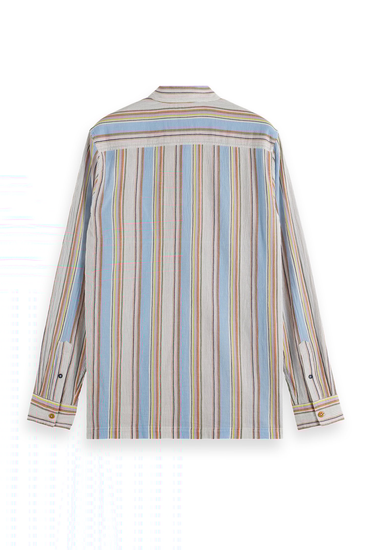 REGULAR FIT CRINKLE STRIPE SHIRT MULTI STRIPE 2