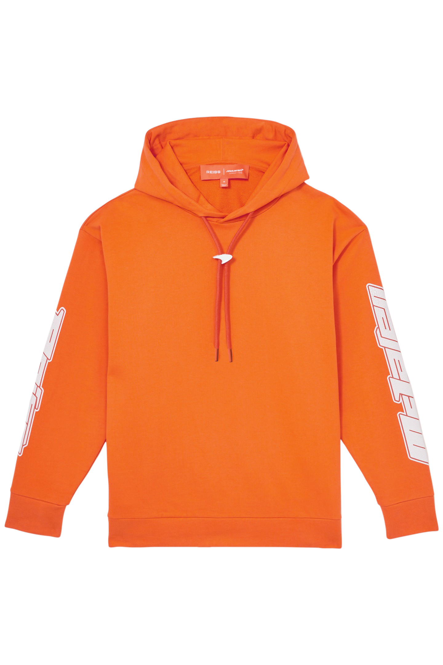 ZAK LS OVERSIZED MCLAREN RACING PRINTED HOODY PAPAYA ORANGE 3