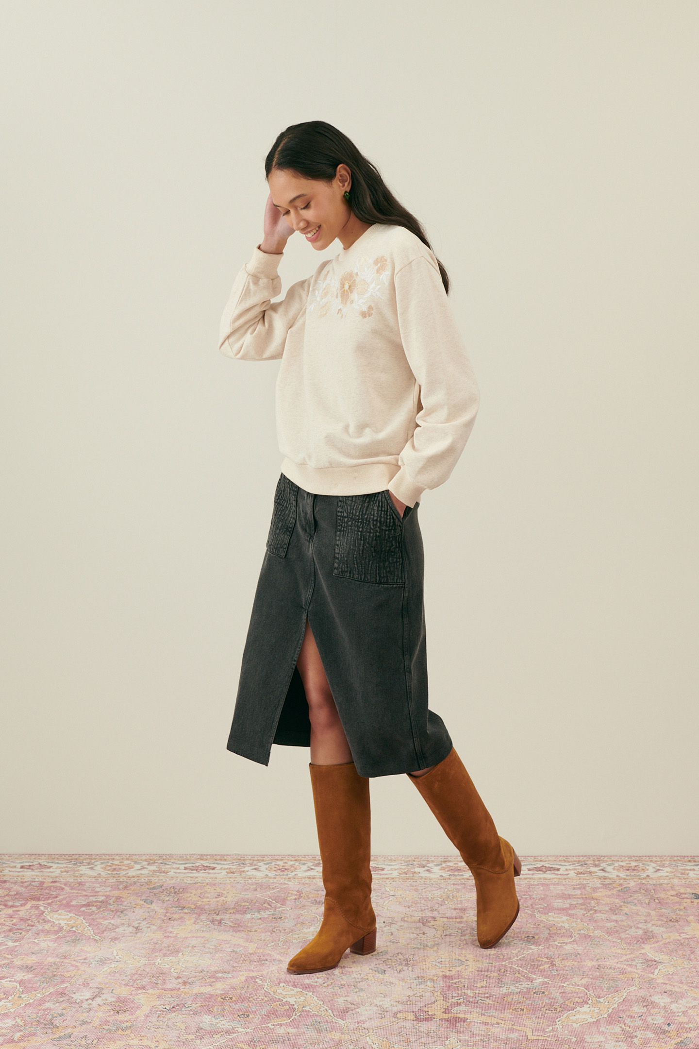 SWEATSHIRT PETRA HEATHER CREAM 3