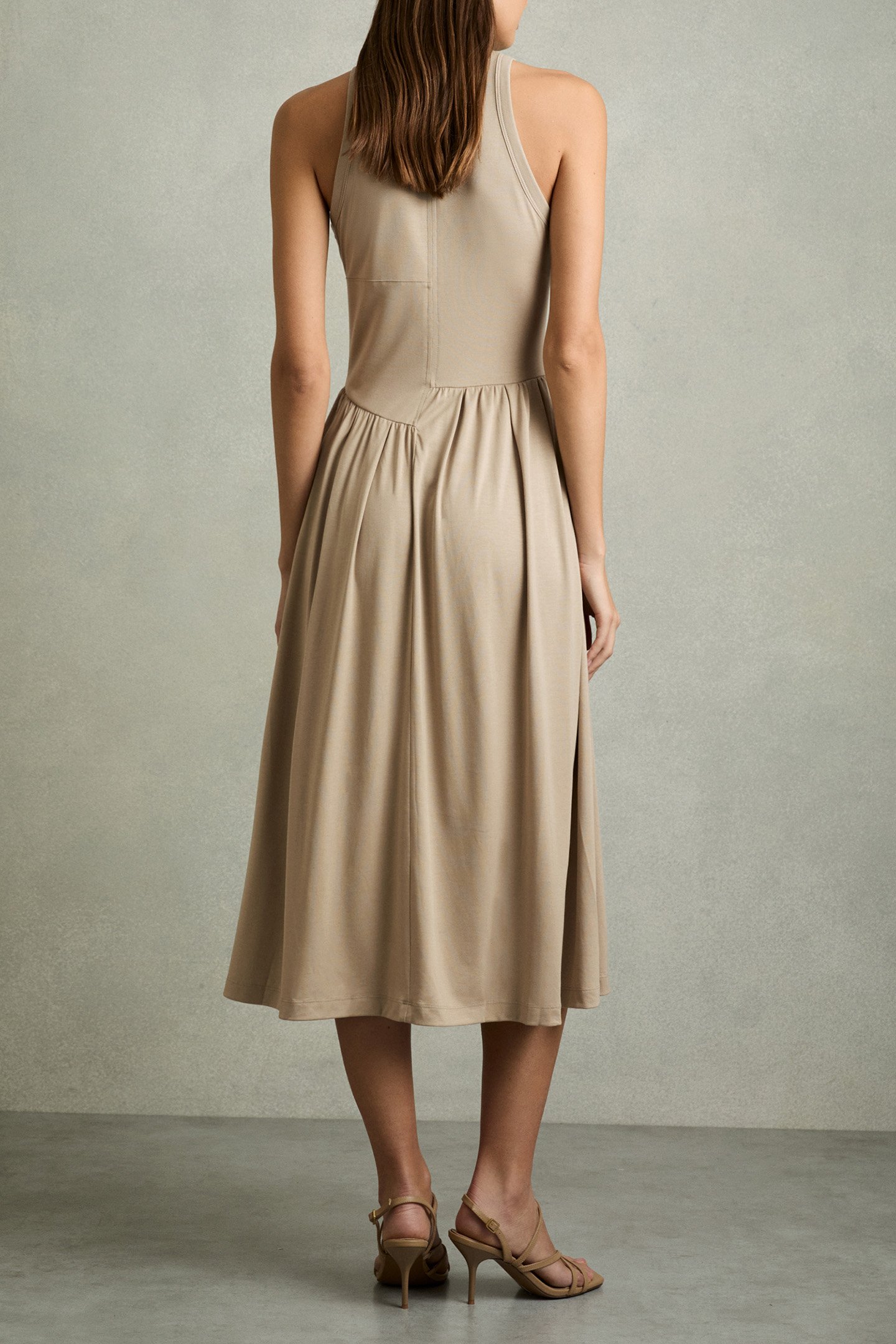 BLAKE SLEEVELESS JERSEY DRESS NEUTRAL 2