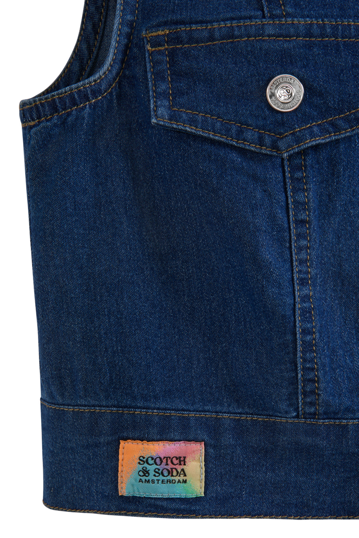 BIG GIRLS S&S DRESS & VEST SET SKY/PEWTER 6