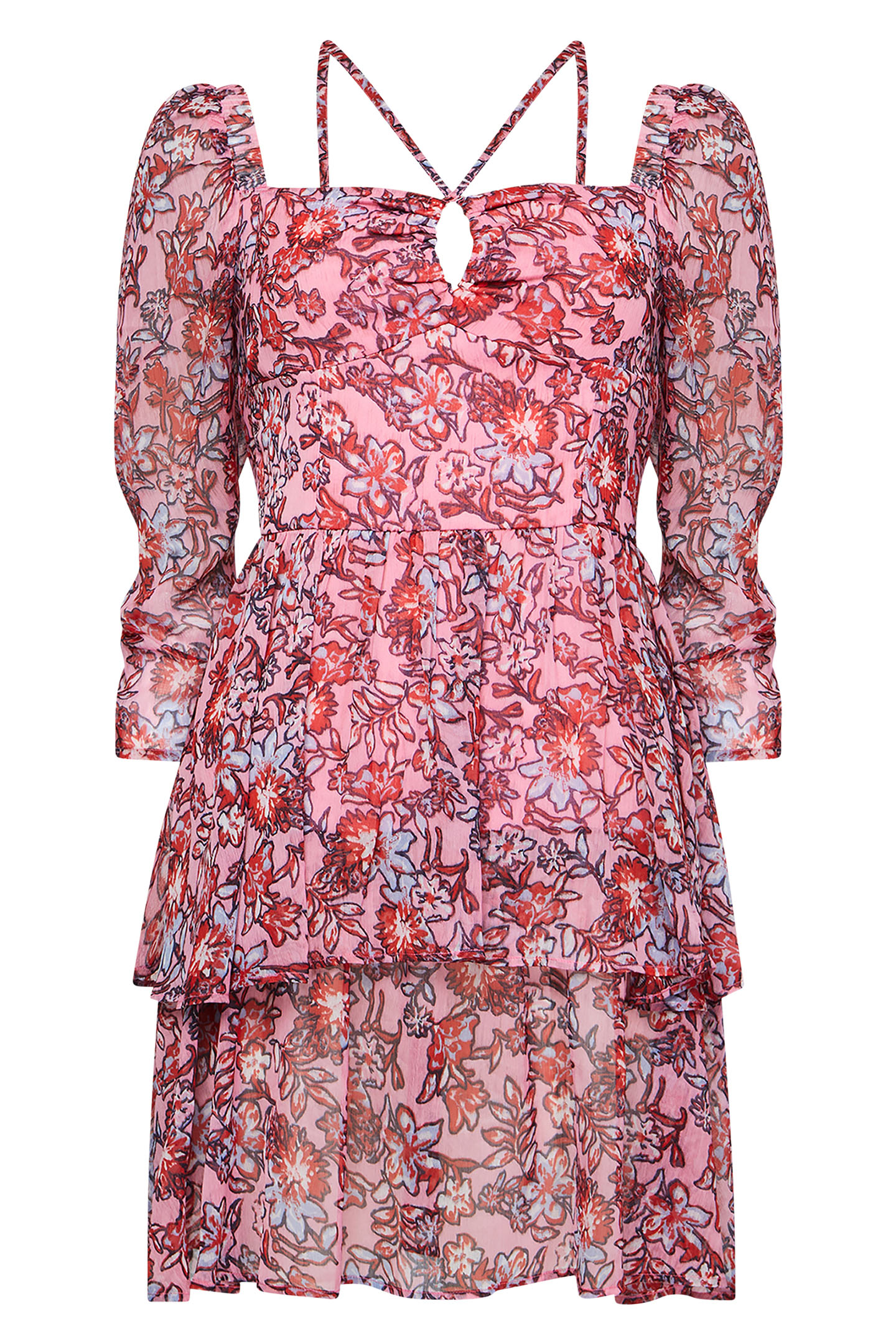 FOTINI RECY HALLIE 3/4 SLV DRS SEA PINK 4