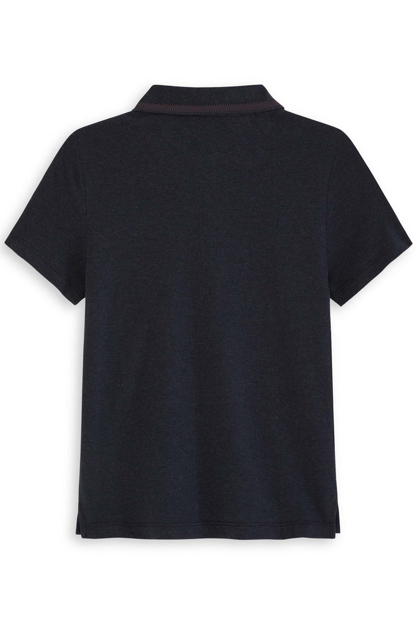 BOYS HEATHER PIQUE POLO BLACK 2