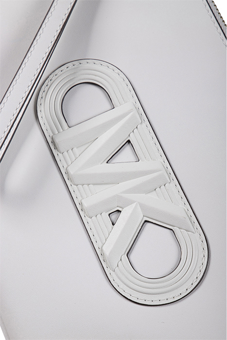 WRISTLET CLUTCH BAG WITH LOGO IN WHITE 5