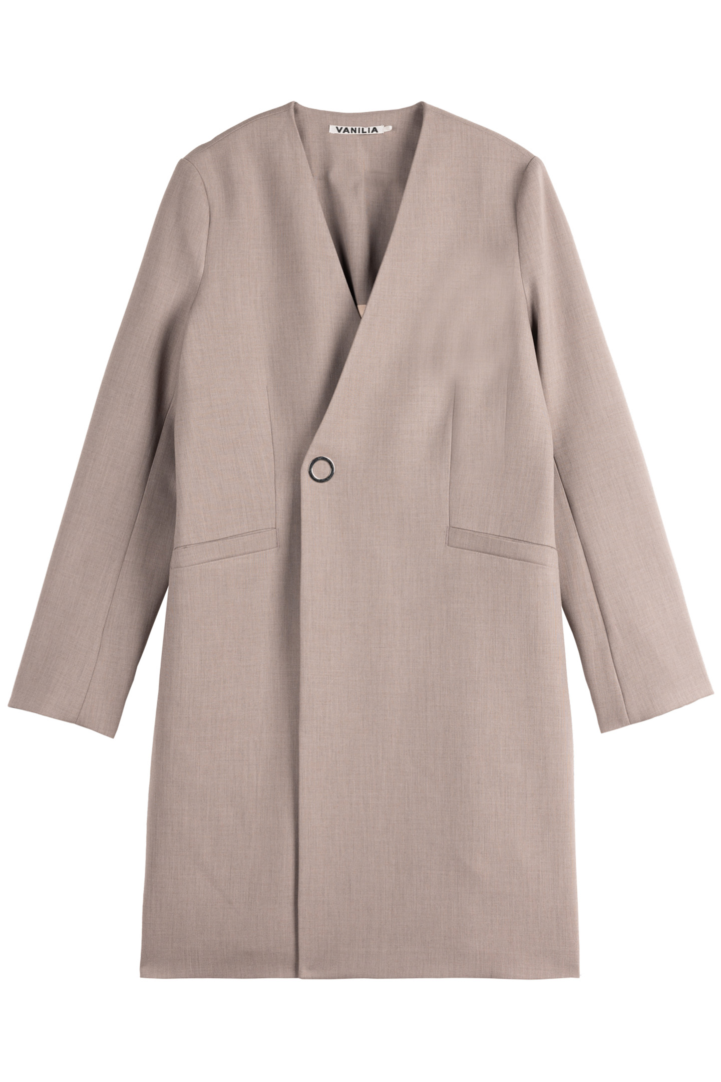 COLBERT LONG VISCOSE MIX BLAZER TAUPE MELANGE 3