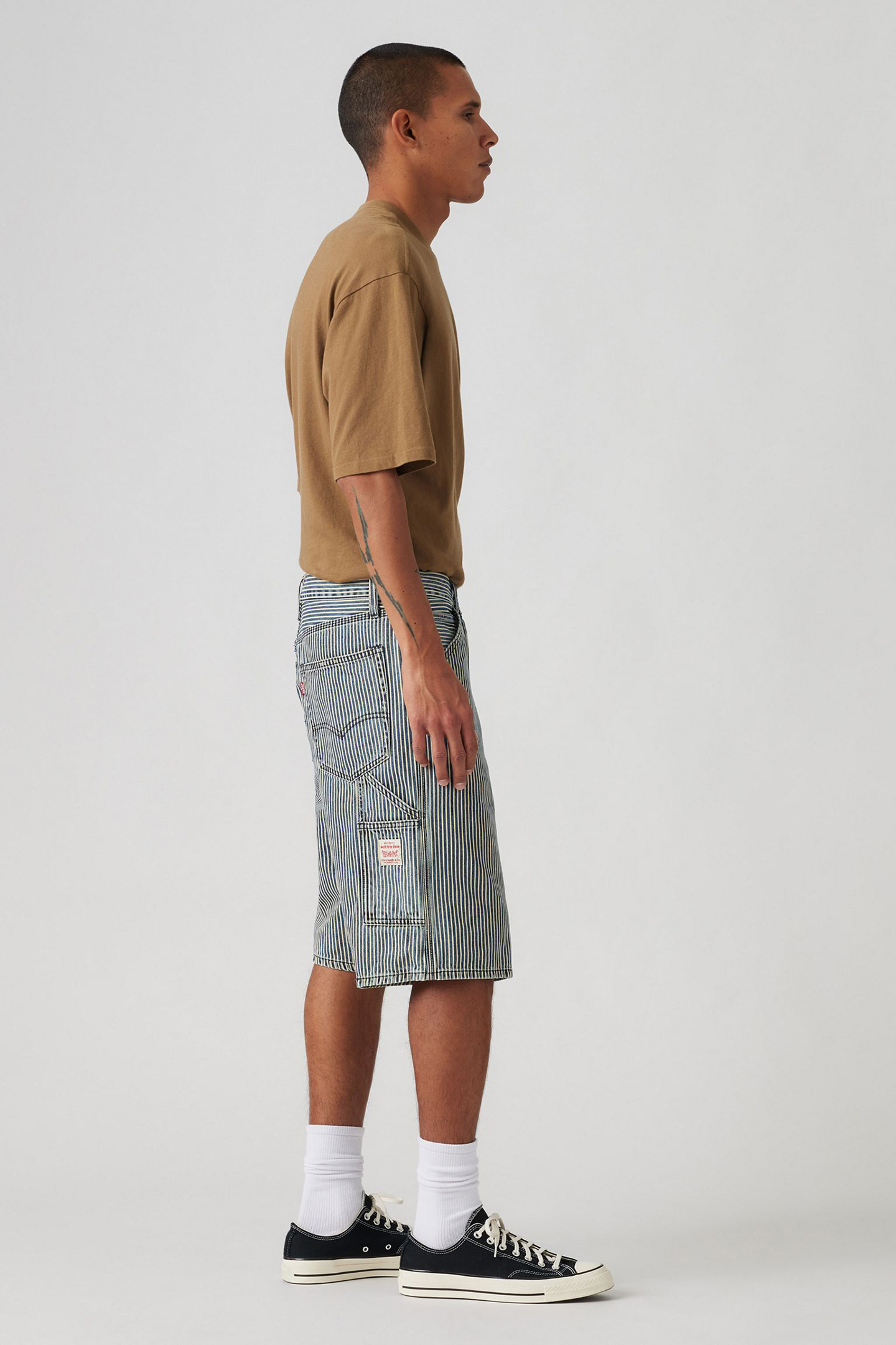 568 LOOSE CRPNTR SHORTS AGED RR STRIPE SHORT 5