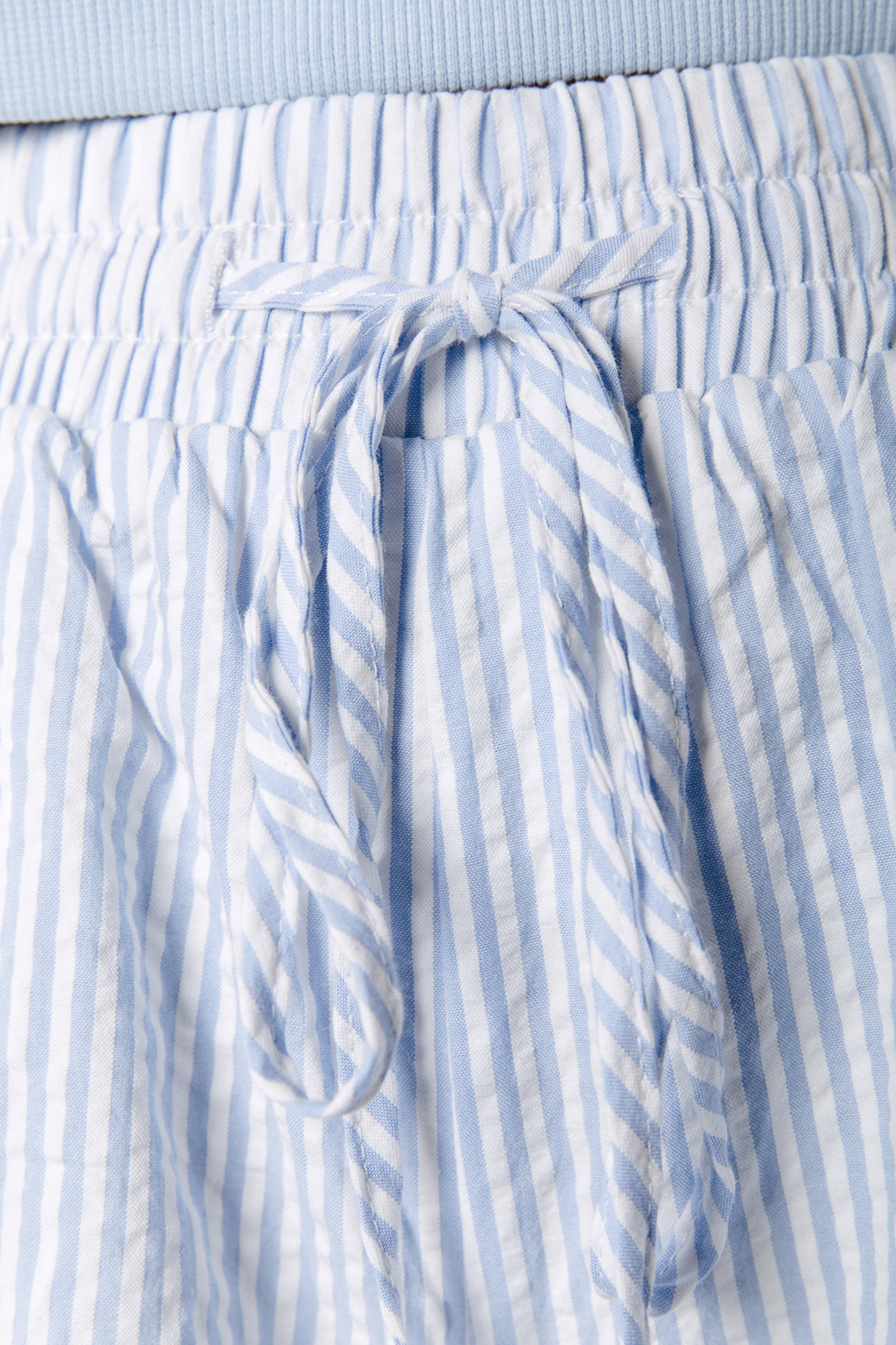 SENSA STRIPED RUFFLE SHORT SOFT BLUE 6