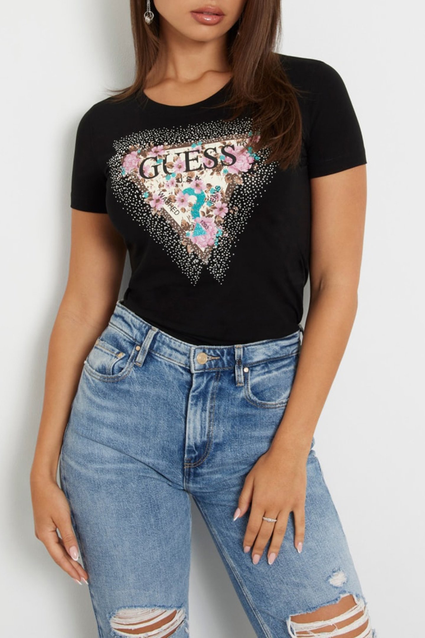 SS CN CHERRY FLOWER JET BLACK A996 by GUESS ECO