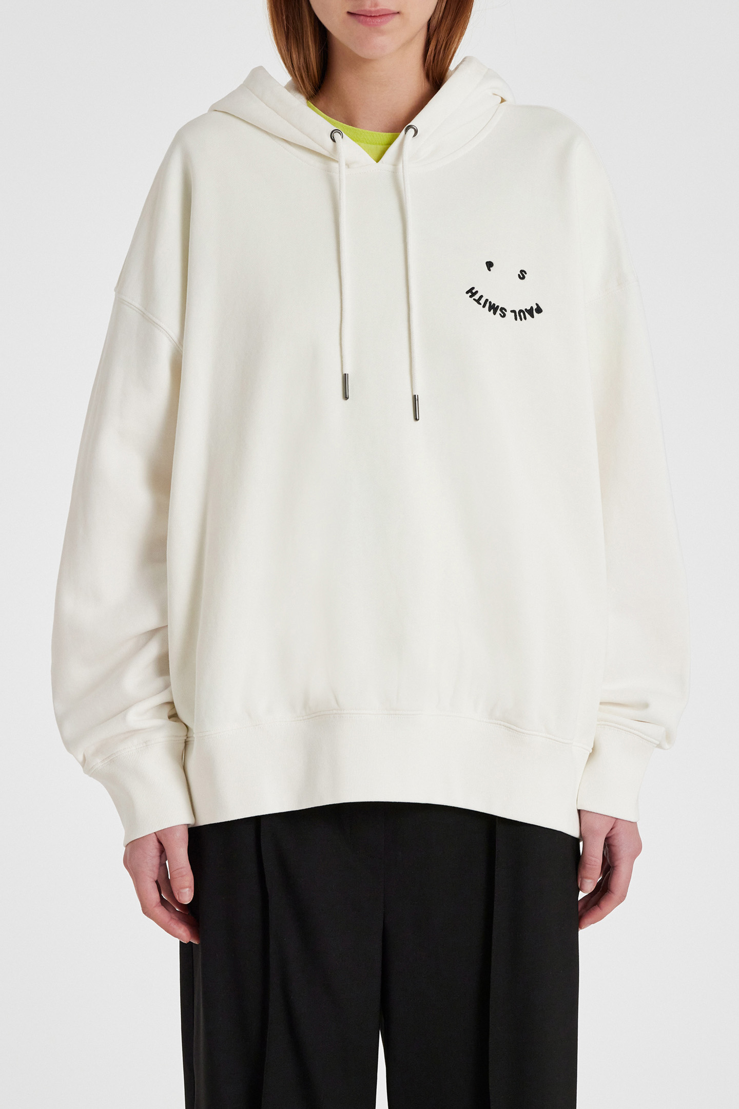 WOMENS LS HOODIE PS HAPPY OFF WHITE 1