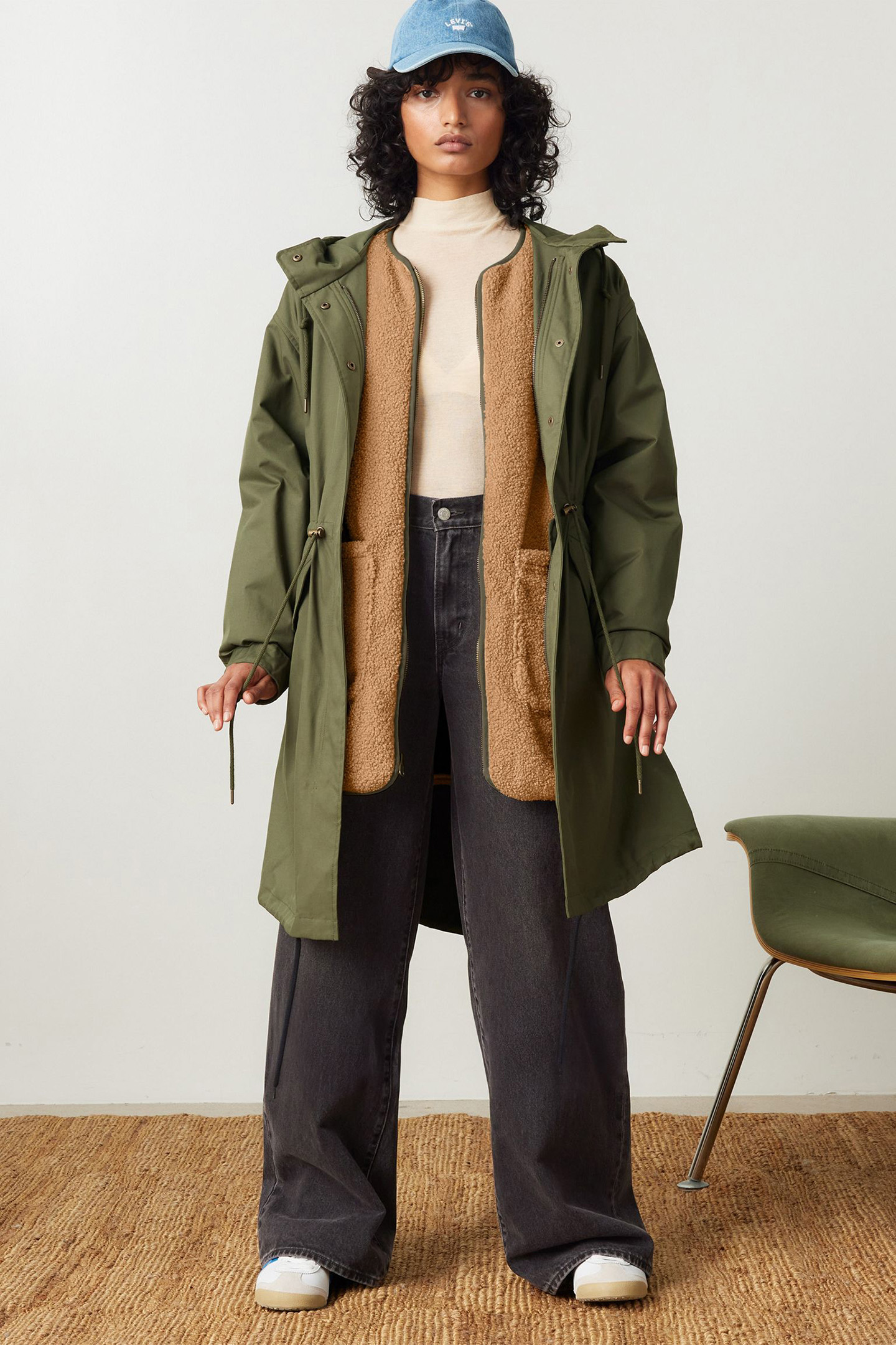 CRAWFORD 3 IN 1 PARKA ARMY GREEN 8