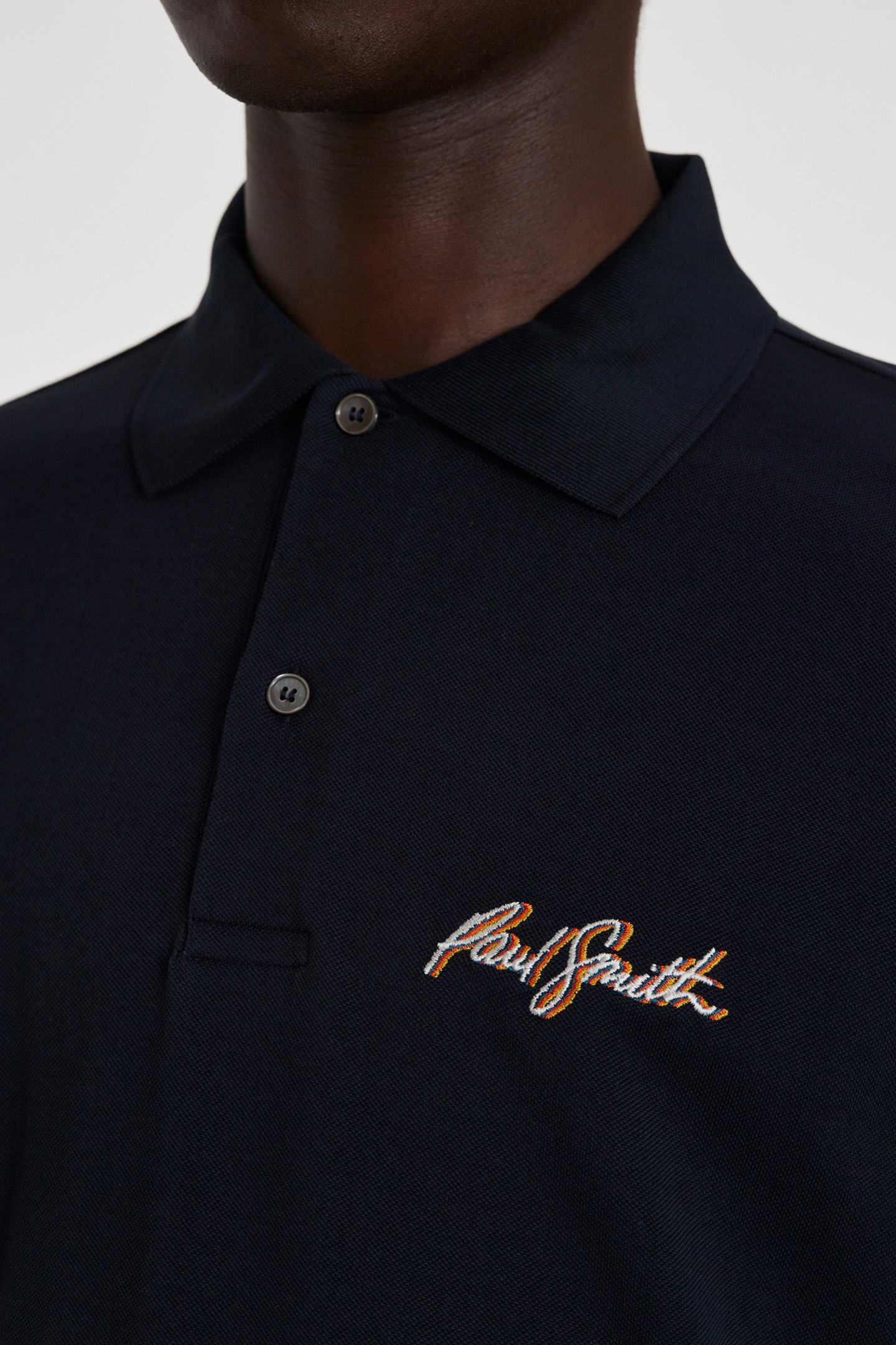SHADOW LOGO EMB POLO VERY DARK NAVY 4