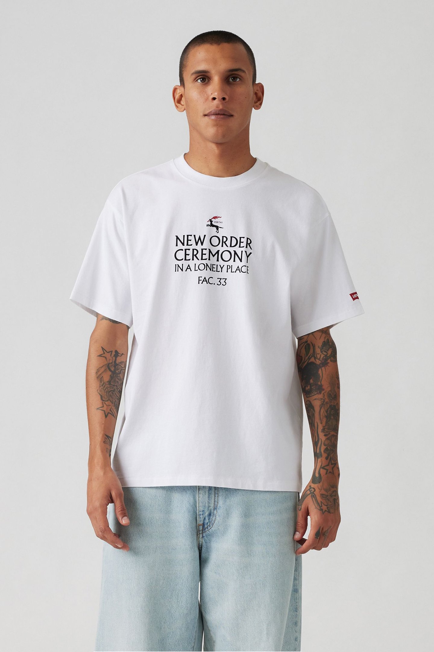 BAND TEE NEW ORDER CEREMONY WHITE GRAPH by Levi's