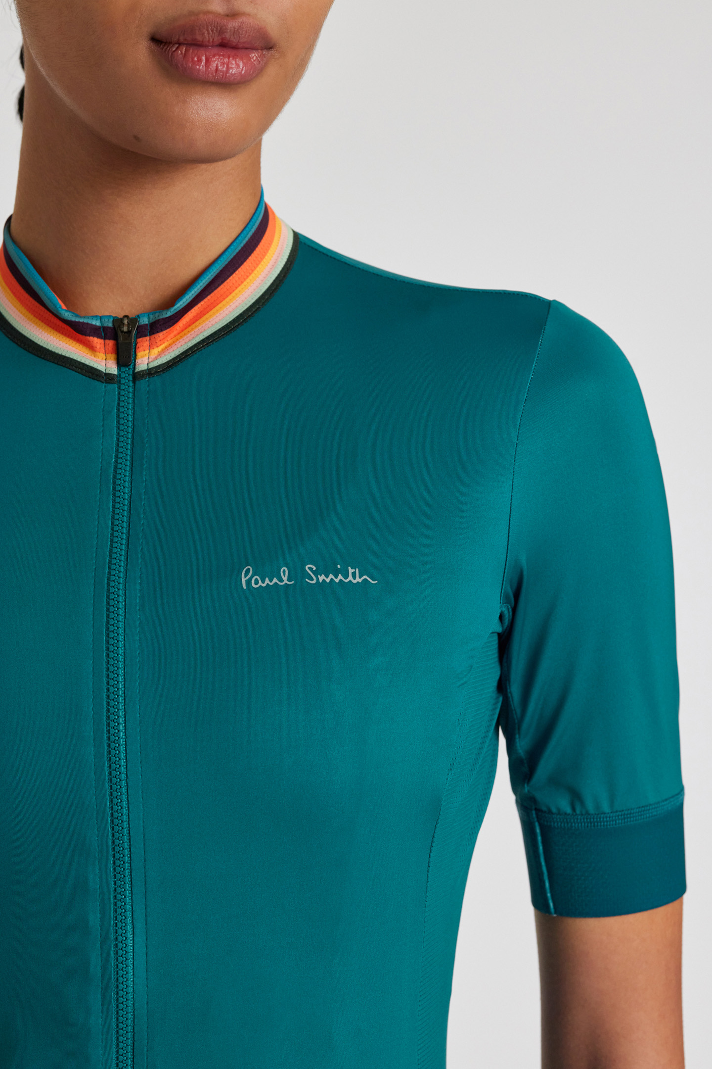 CYCLE JERSEY S/S ARTIST STRIPE PETROL GREEN 5