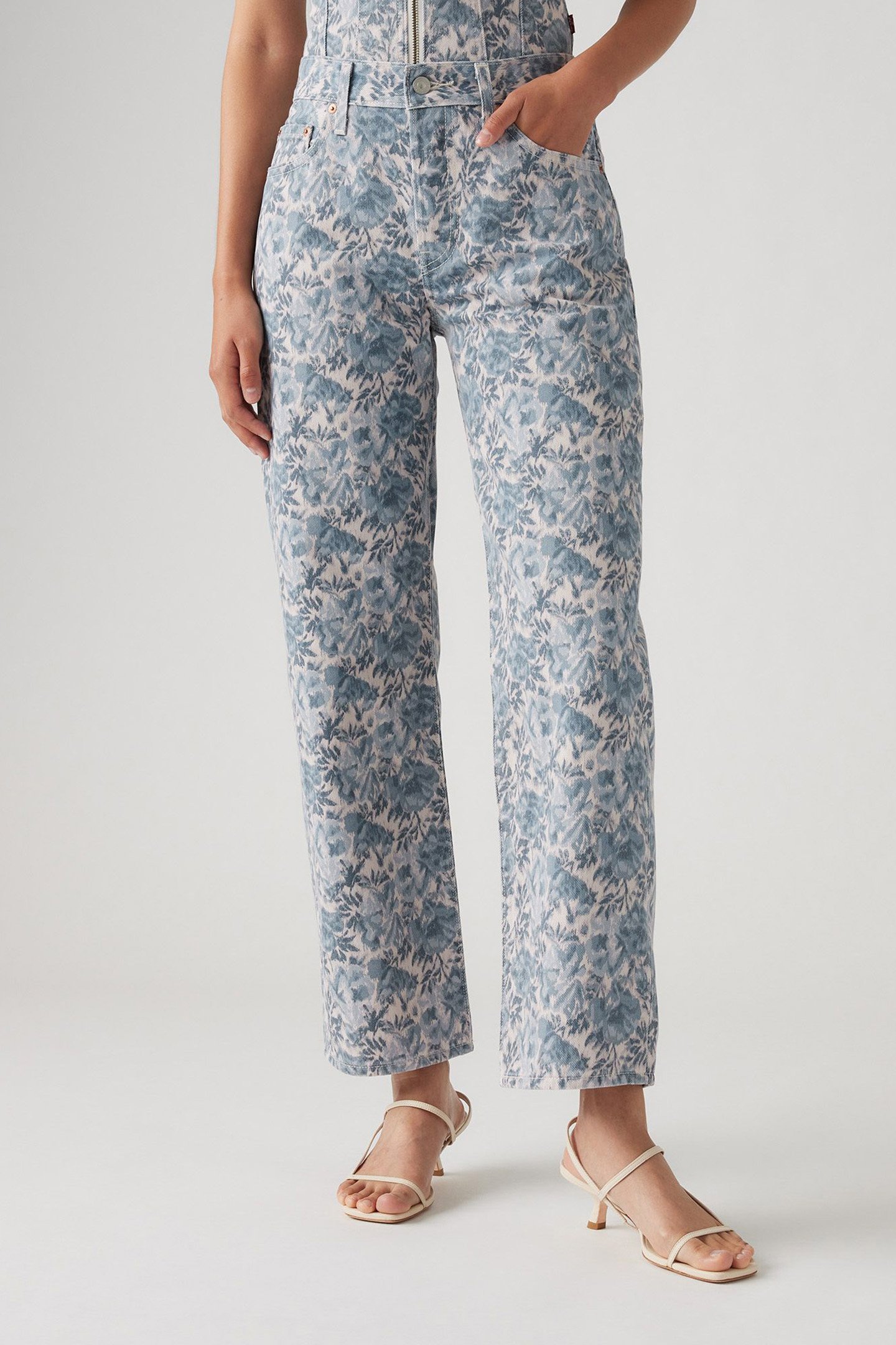 501 '90S ANKLE OPHELIA FLORAL 1