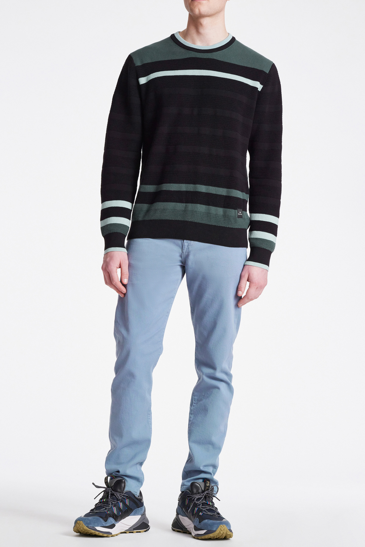 MENS SWEATER CREW NECK BLACK 3