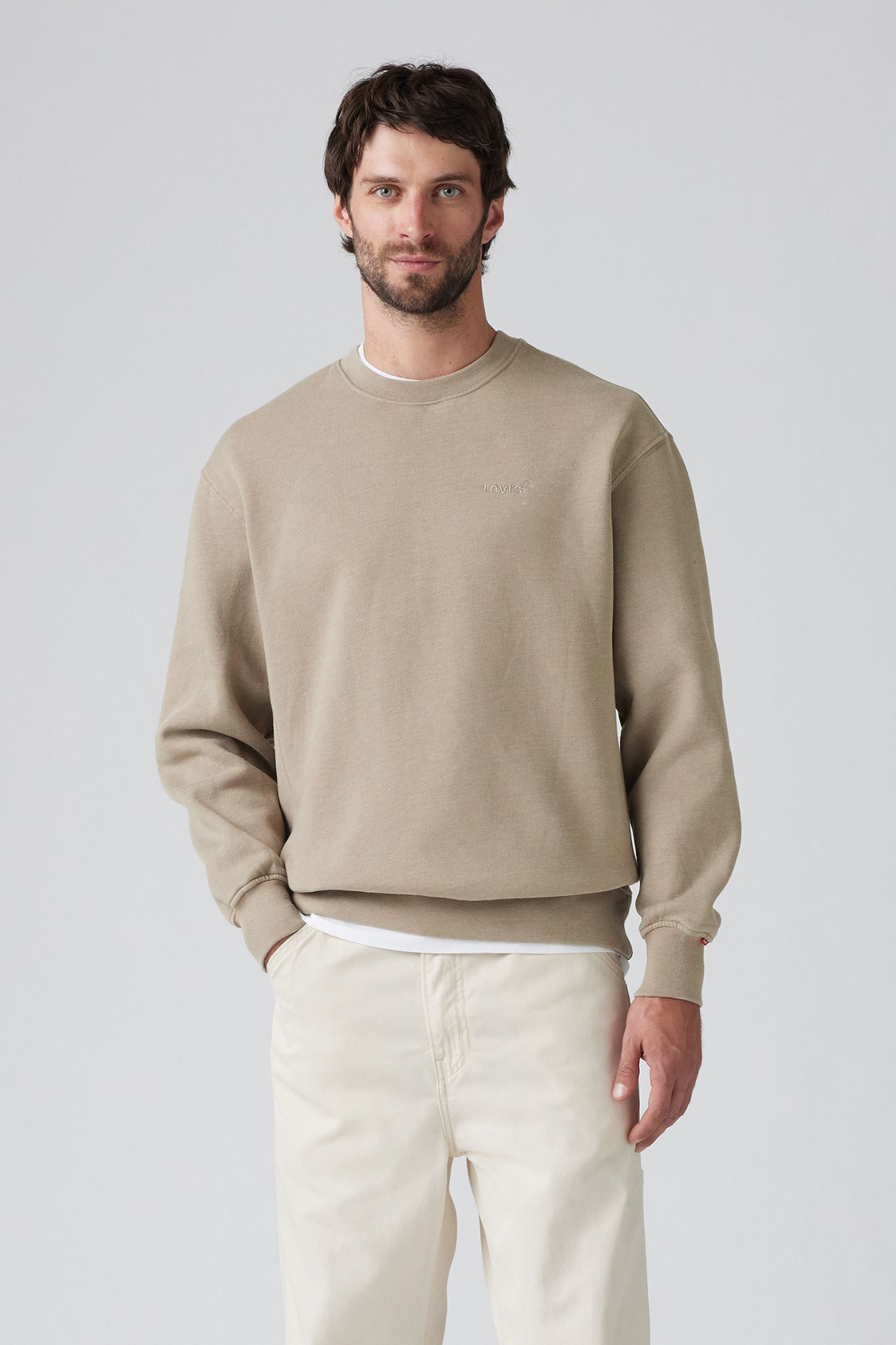 AUTHENTIC CREW TWOTONE OVERDYE EGRET 4