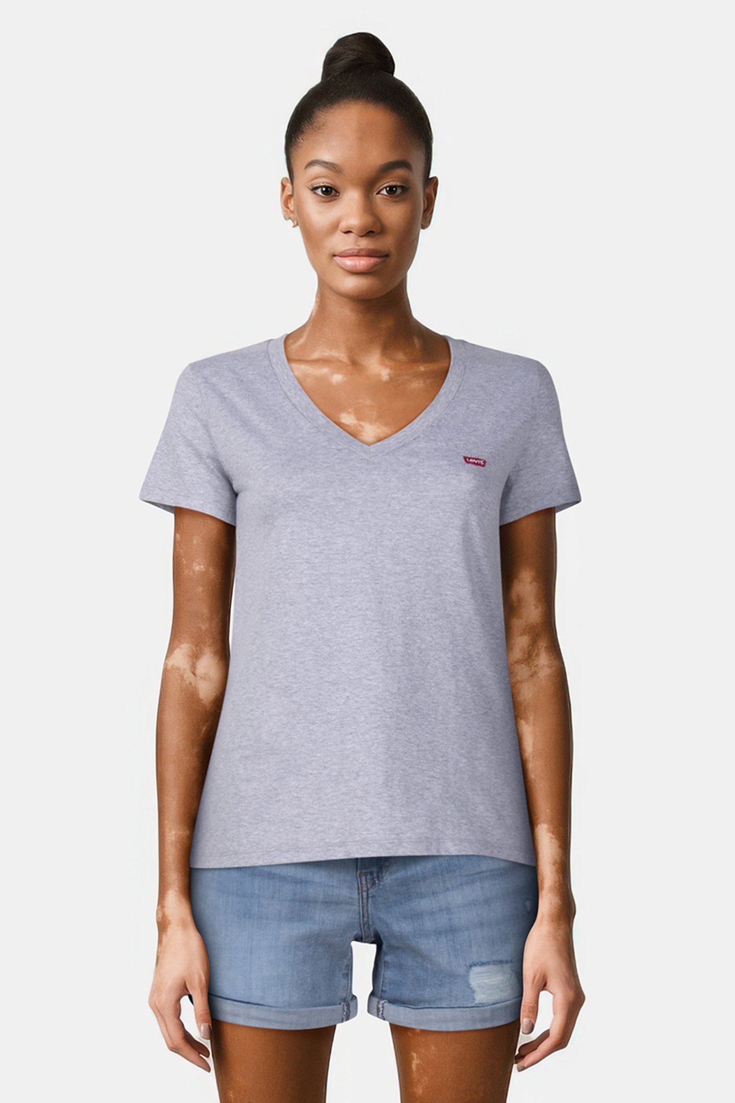 LSEPERFECT VNECK LSE STARSTRUCK HEATHER by Levi's
