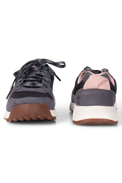 RETRO SWIFT LOW LACE UP SNEAKER BLACK WOVEN 2
