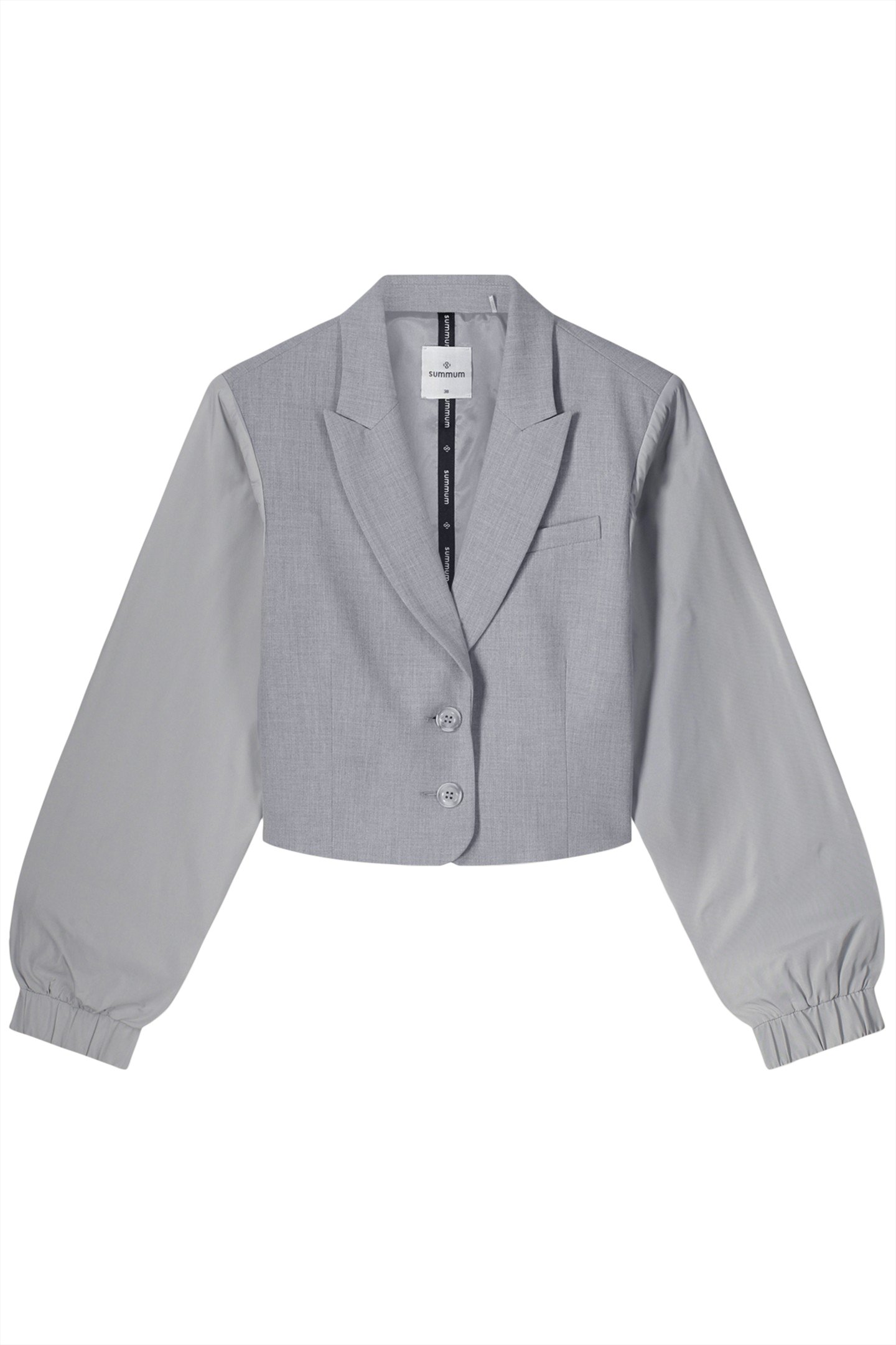 BLAZER SHORT VISCOSE BLEND STRETCH GREYS 3