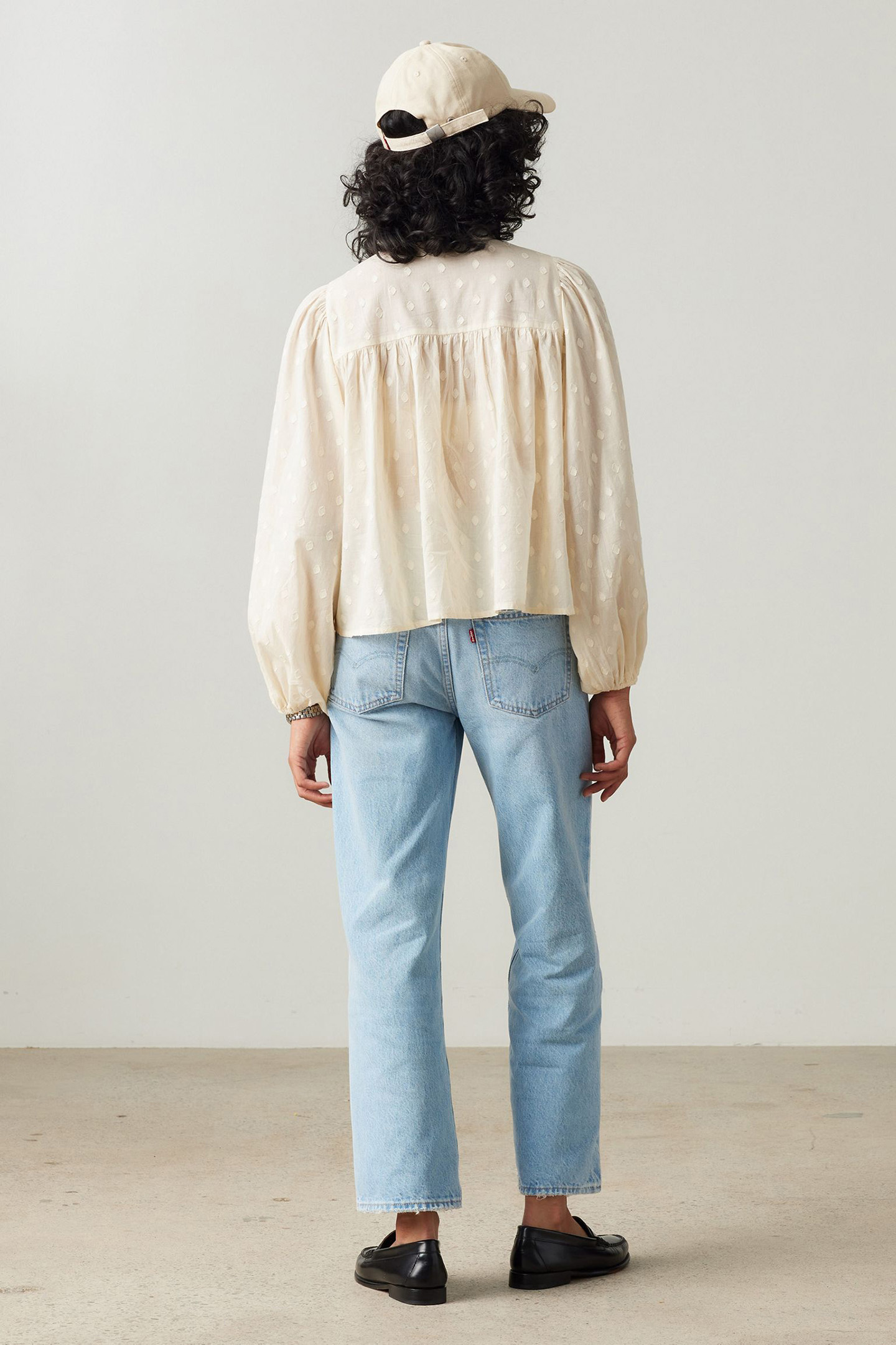 LUCIA BLOUSE WHITE SWAN 2