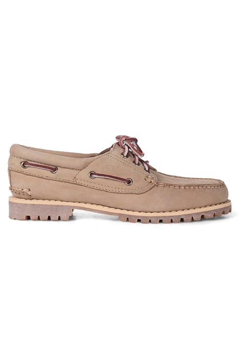 TIMBERLAND AUTHENTIC BOAT SHOE MEDIUM BEIGE NUBUCK by Timberland