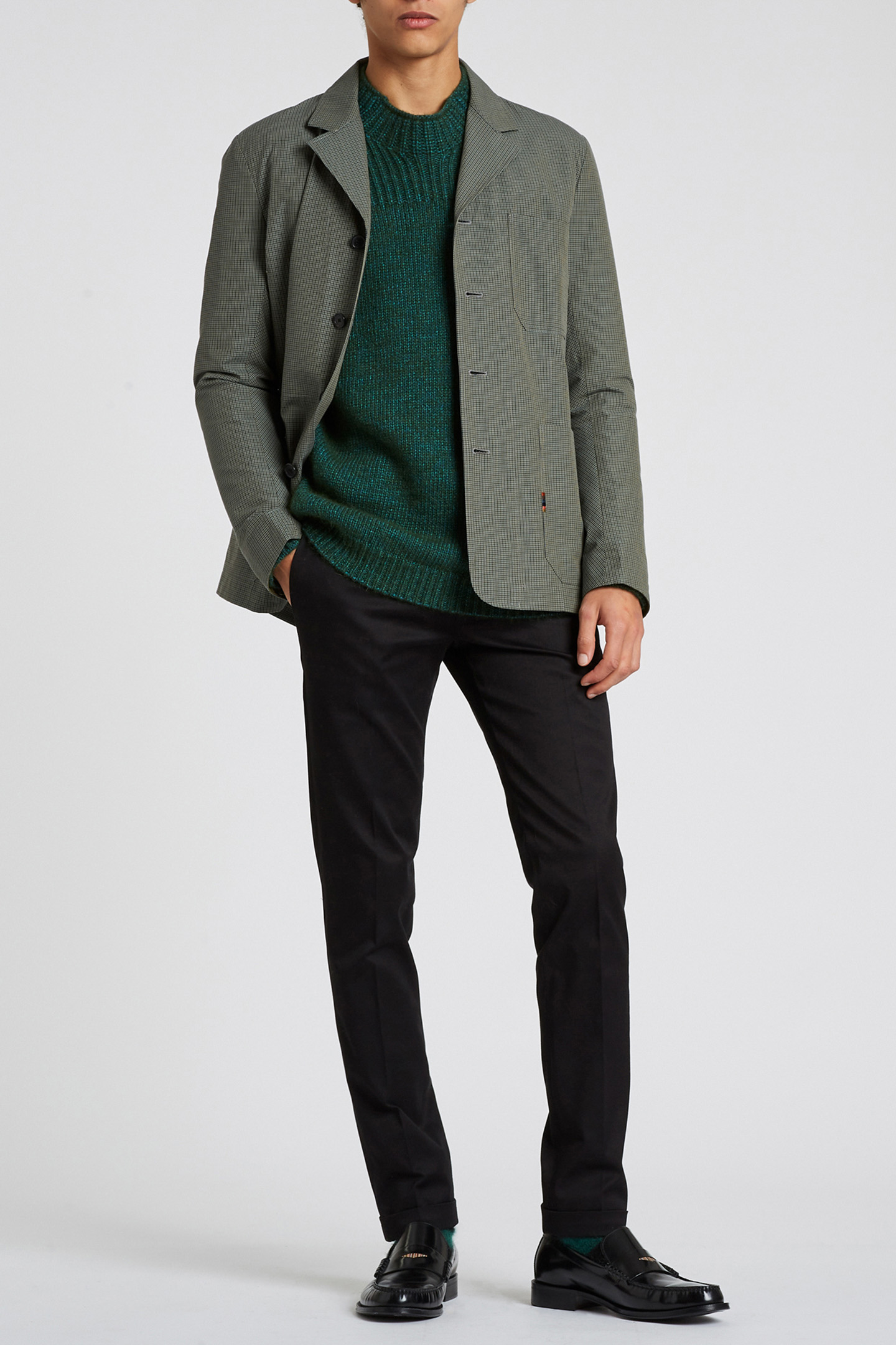 GENTS 4BTN JACKET GREEN 3