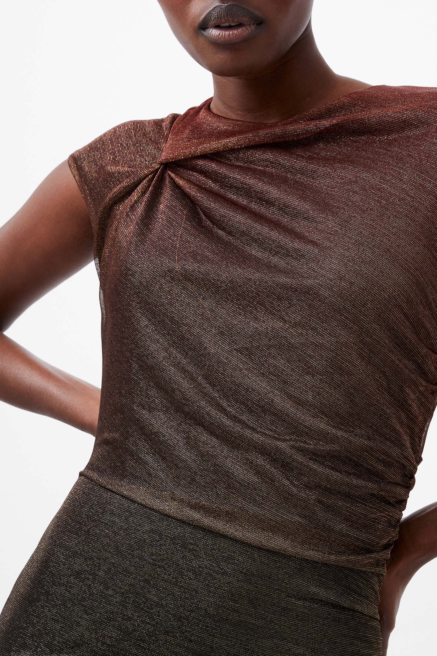 SELA LUREX MIDI DRESS MULTI 4