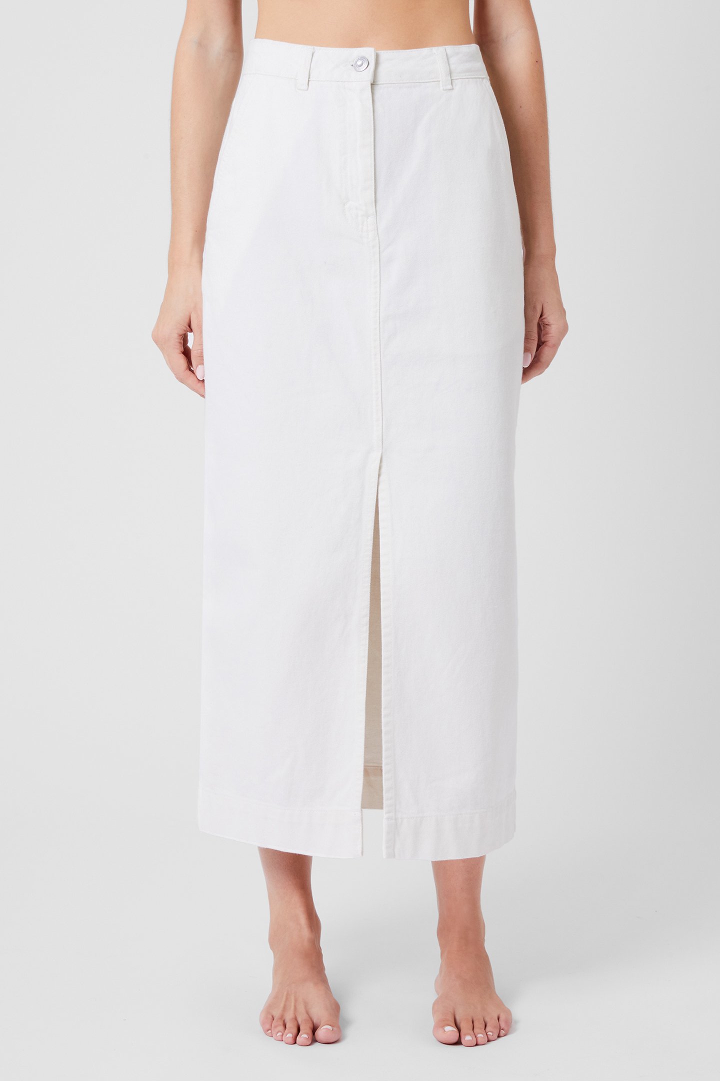 DENVER MIDAXI SKIRT ECRU by French Connection