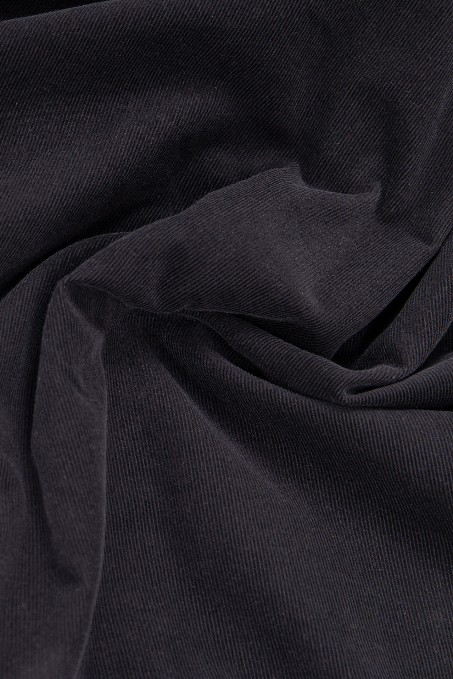 BLACK ORGANIC COTTON NEEDLECORD SHIRT 8