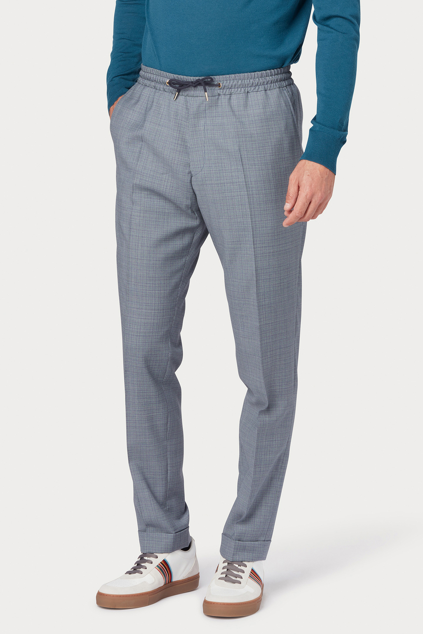 MENS DRAWCORD TROUSER LIGHT BLUE 1