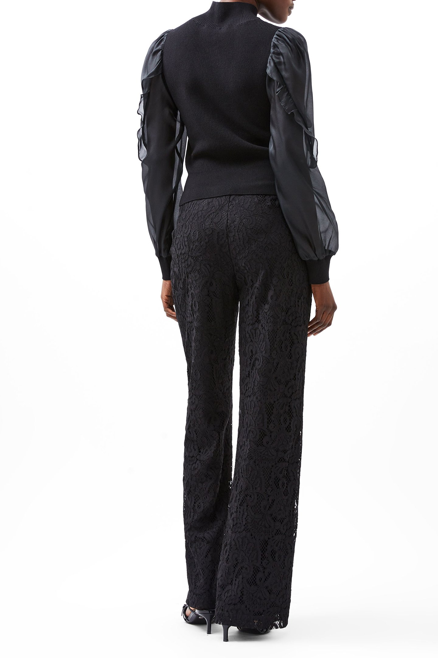 KRISTA ORGANZA PUFF SLV TOP BLACKOUT 2