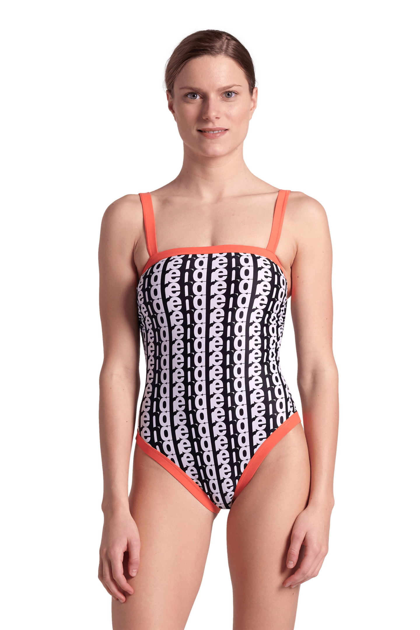 WOMEN'S ARENA MONOGRAM SWIMSUIT U BACK WHITE MULTI-CALYPSO C by Arena