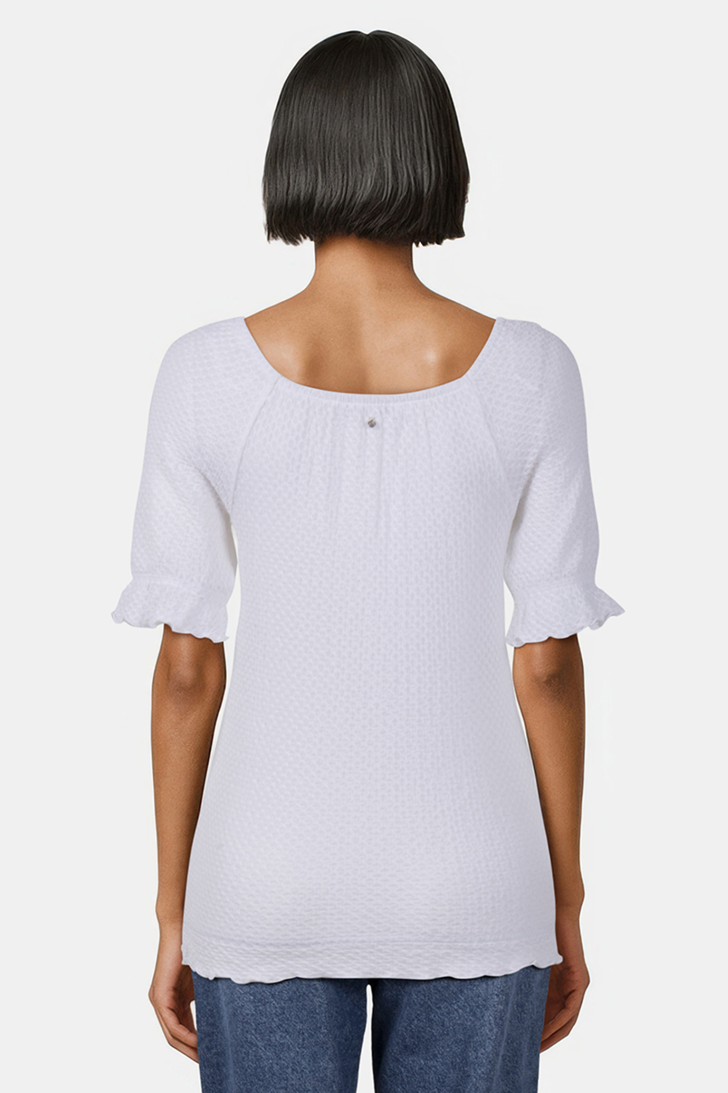 TOP CRINKLE STRETCH WHITE 2