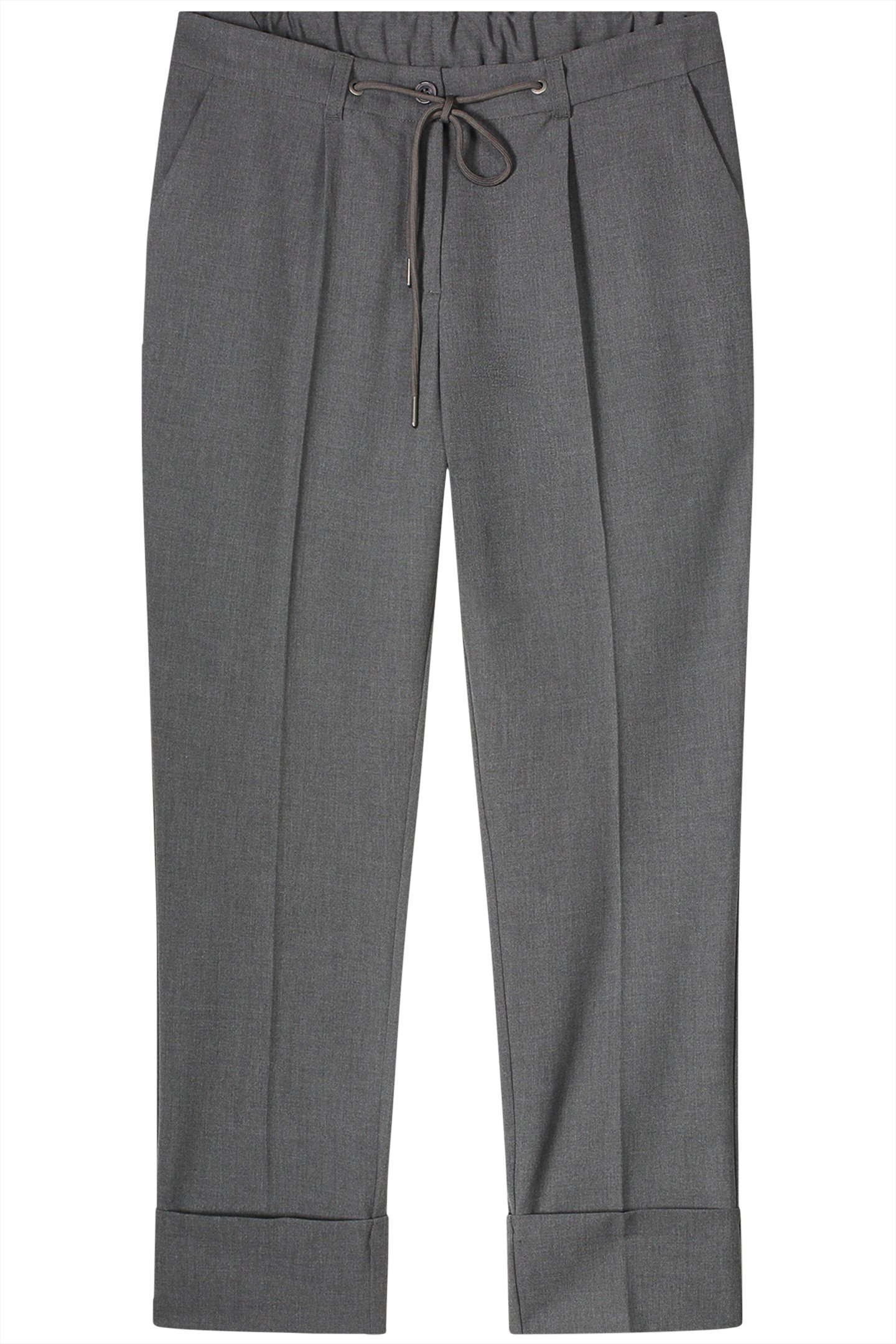 TROUSERS VISCOSE BLEND STRETCH GREYS by Summum Woman