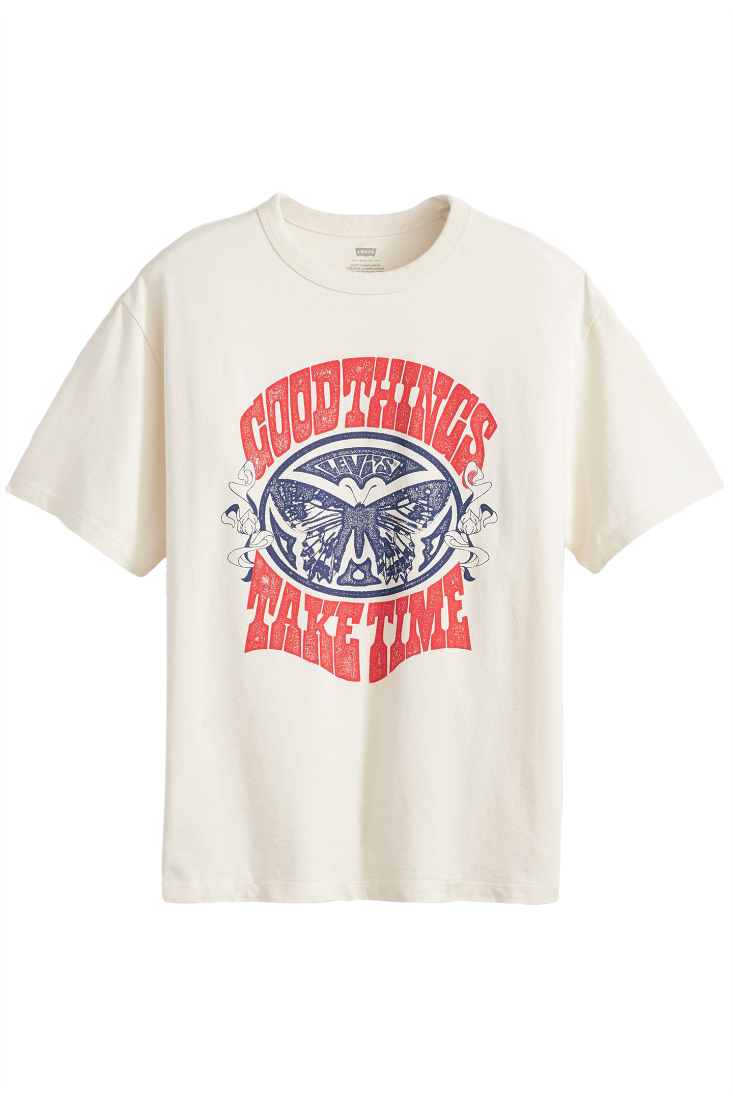 GR TABOR TEE GOOD THINGS TAKE TIME EGRET 3