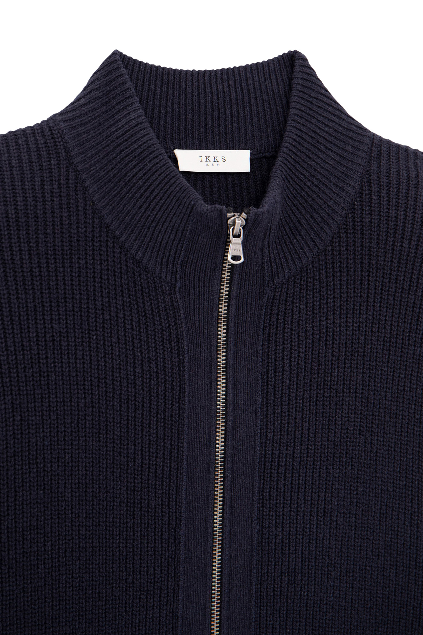 NAVY KNIT CARDIGAN WITH ZIP 6