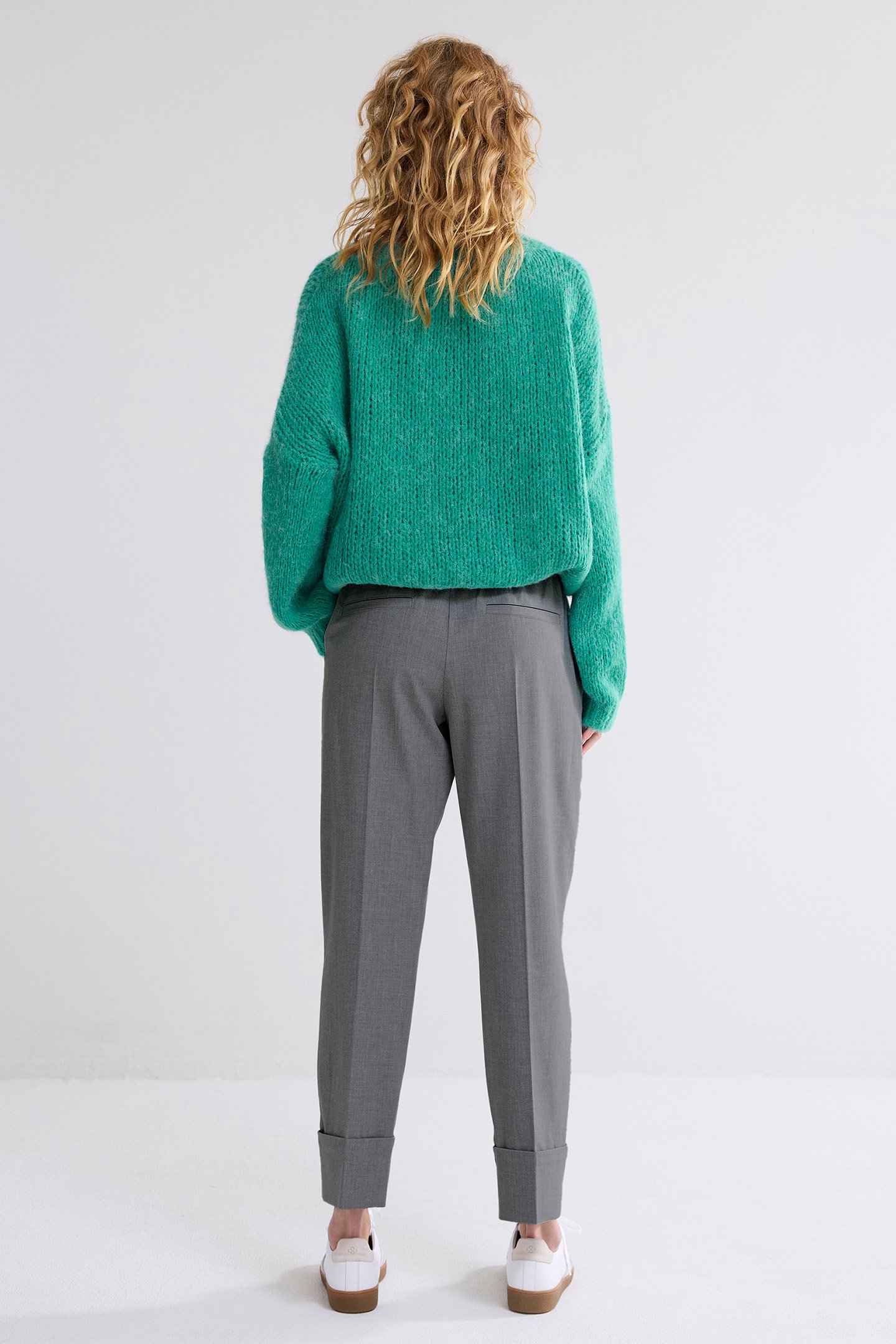 TROUSERS VISCOSE BLEND STRETCH GREYS 2