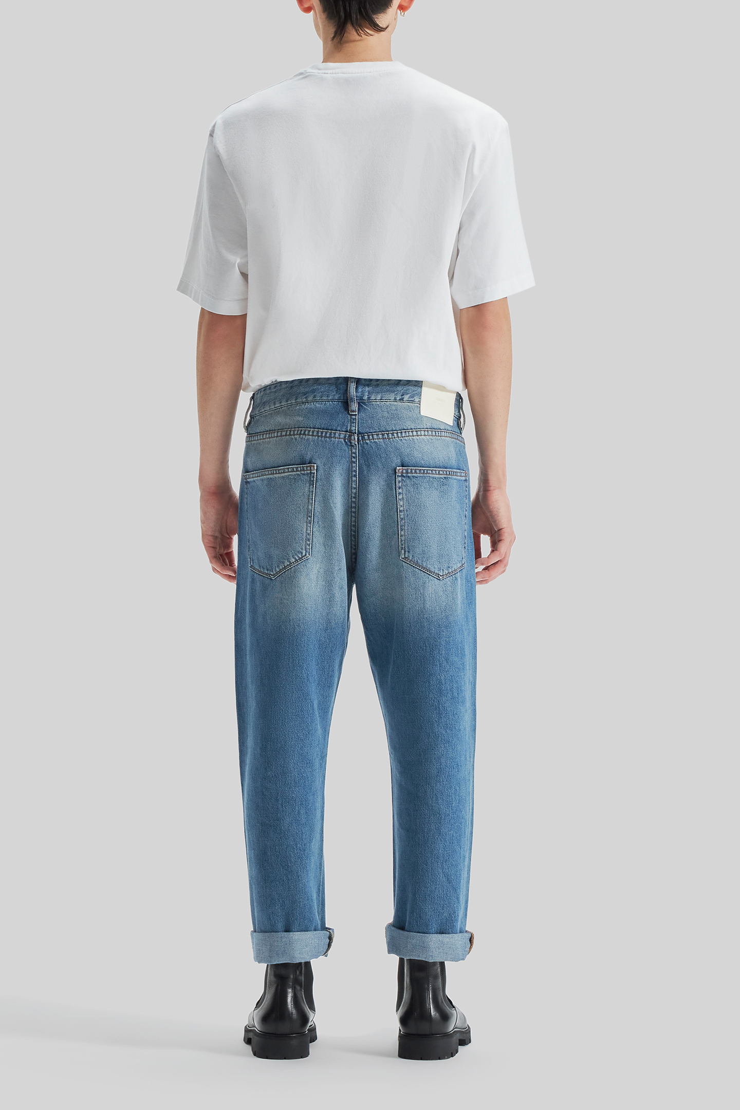 UNISEX INDIGO WATERLESS DENIM REGULAR GENDER FREE JEANS 2