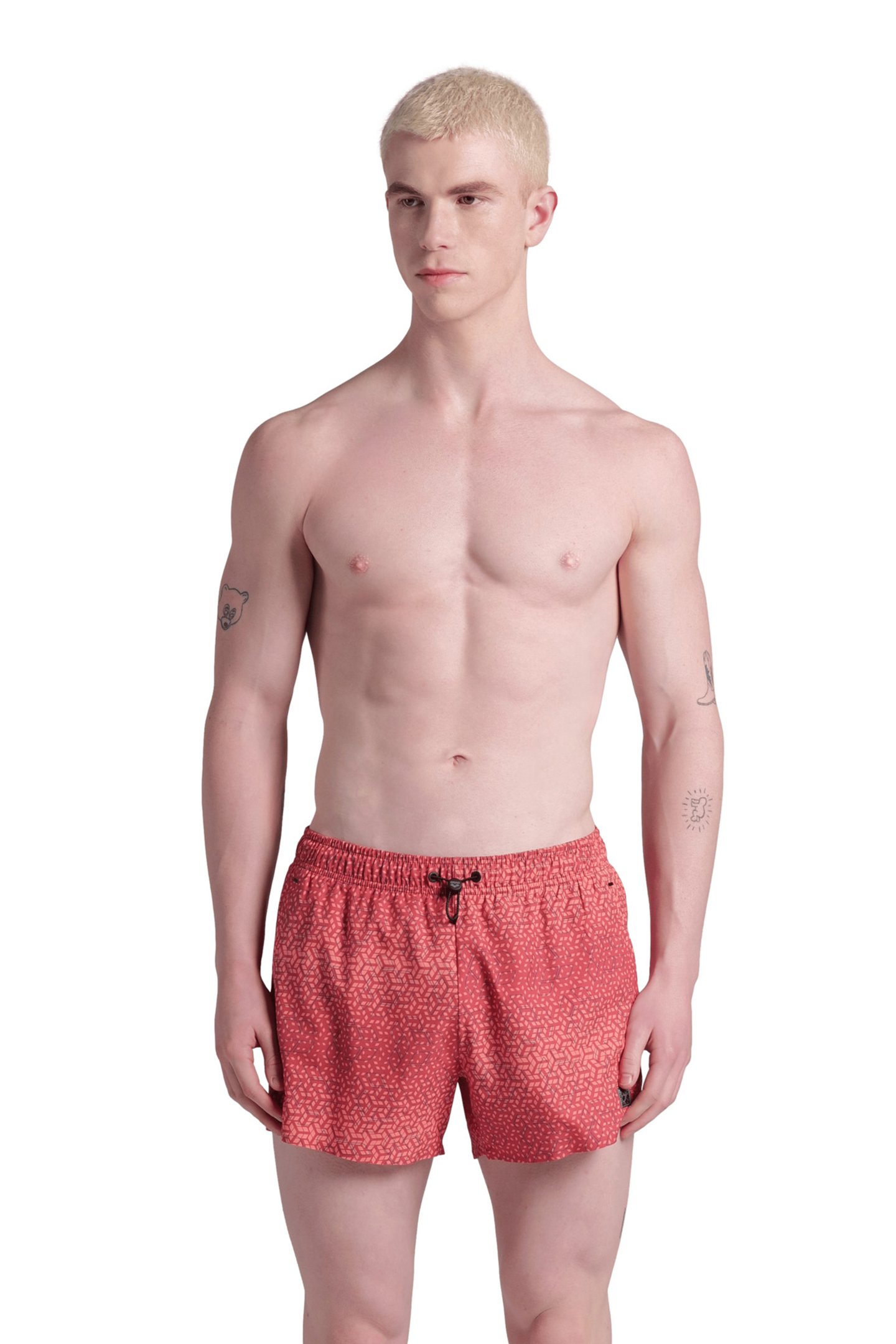 MEN'S ARENA EVO BEACH X-SHORT AO ASTRO RED MULTI by Arena