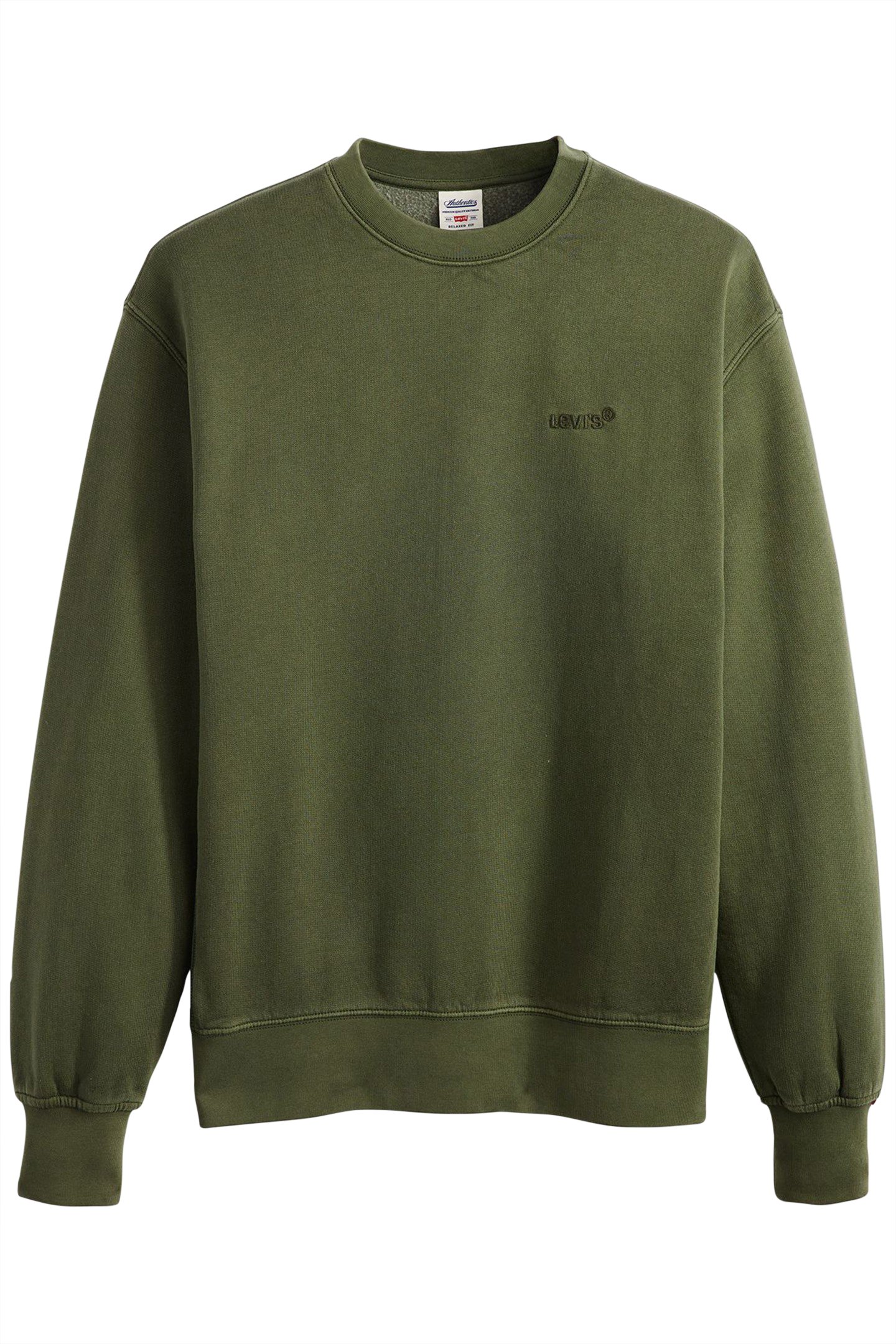 AUTHENTIC CREW GARMENT DYE KOMBU GREEN 3